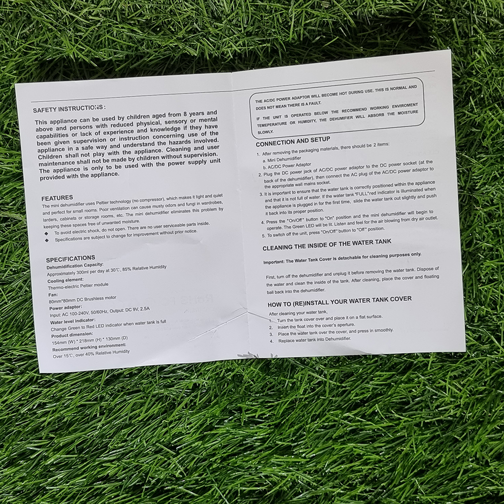 [1001] เครื่องลดความชื้น ขนาดเล็ก สำหรับเต้นท์ปลูกต้นไม้ แก้ปัญหาราขึ้น เพิ่มประสิทธิภาพการกินอาหาร VDP