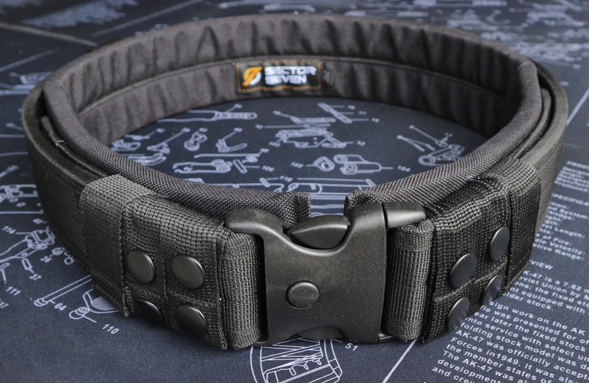เข็มขัดนวม Sector7 หัว Safety-Lock (K0340)