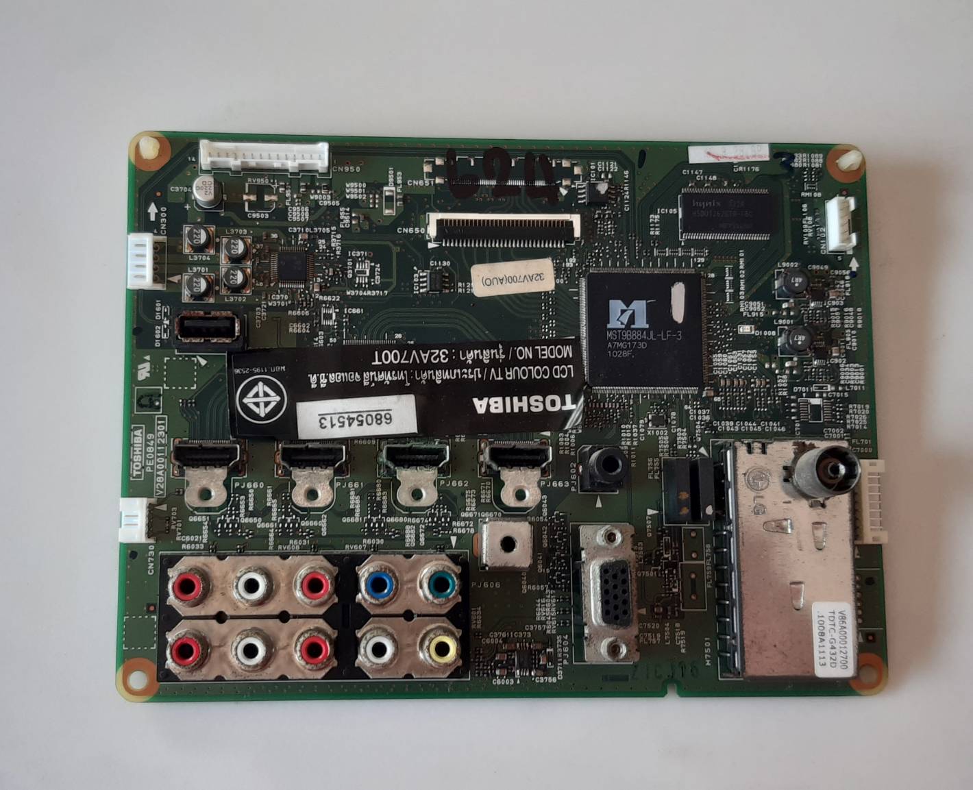 อันที่ 624 TOSHIBA 32AV700T ซิสเตร็ม V28A00112301 ดีเทสแล้ว