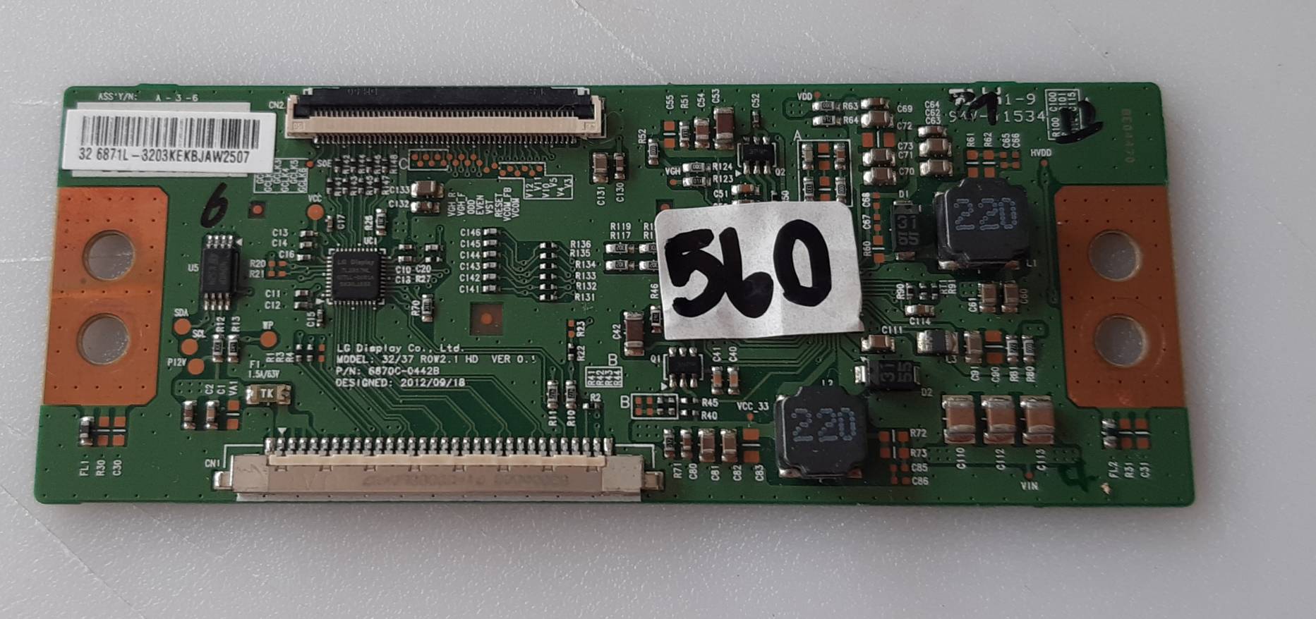 อันที่ 560 TOSHIBA 32L2550VT ทีคอน 6870C-0442B ดีเทสแล้ว