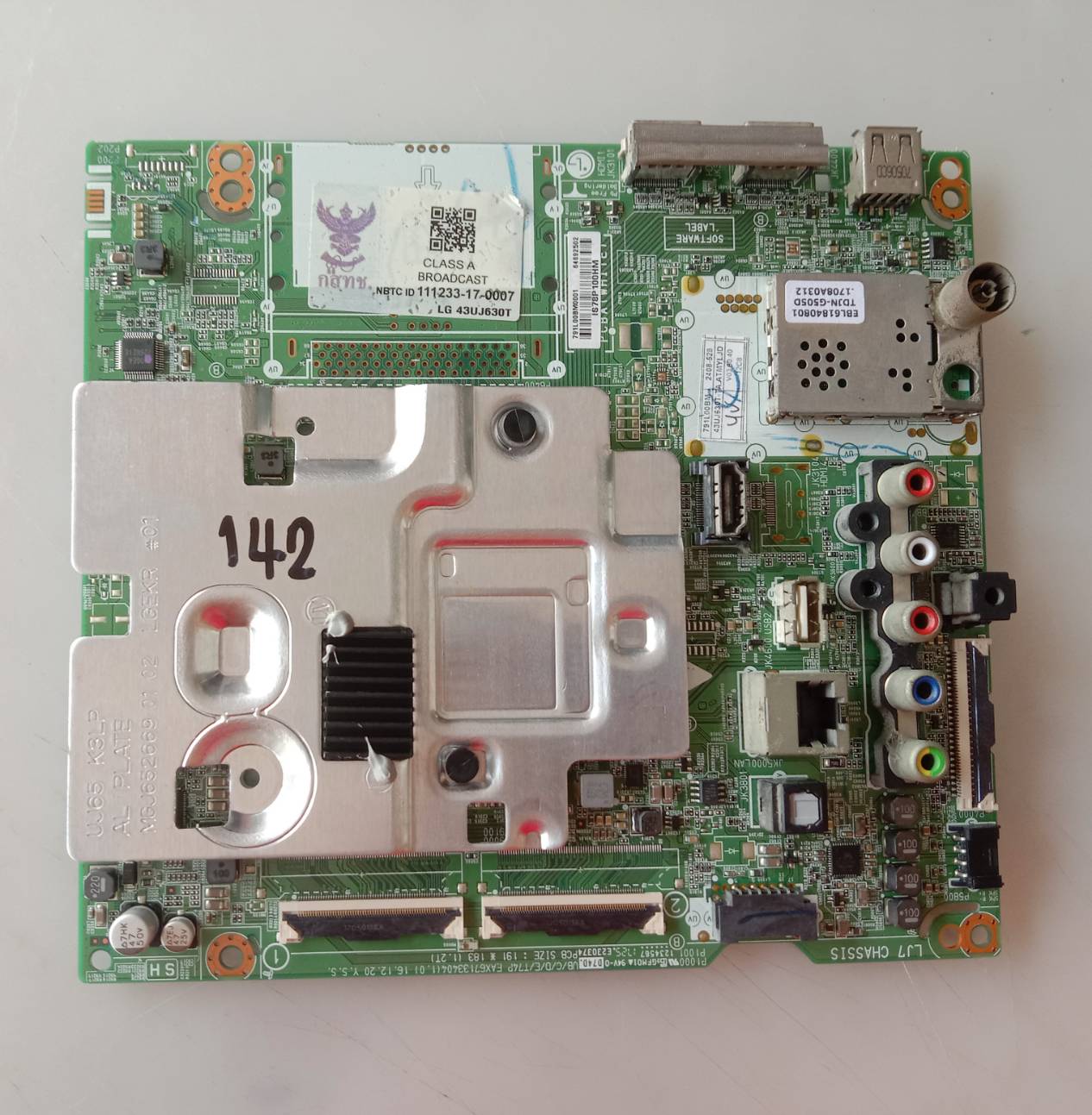 อันที่ 142 LG 43UJ630T ซีสเตร็ม EAX67133404 ดีเทสแล้ว