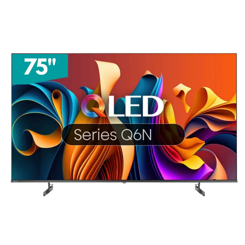 คิวแอลอีดีทีวี 75 นิ้ว HISENSE 75Q6N QLED Google TV 4K (ชลบุรี ส่งฟรี)