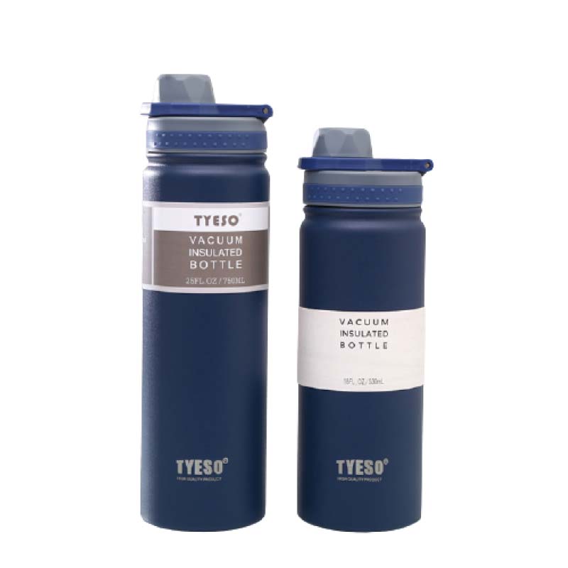 กระบอกน้ำสุญญากาศ จุกเปิด หูหิ้ว Tyeso 530, 750 ml.