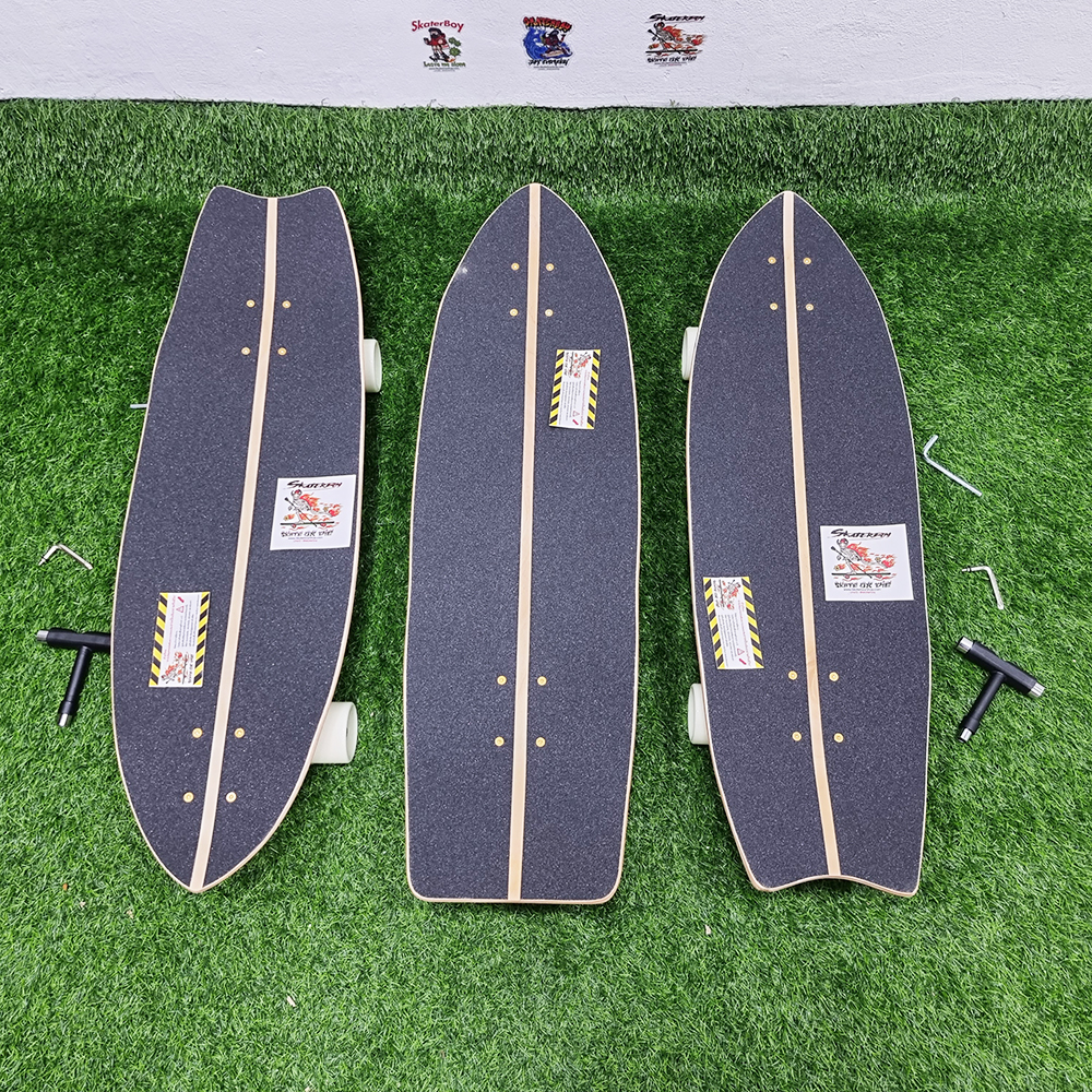 0202 Surf skate RareAnt บอร์ด 30.5x9.5 นิ้ว ทรัค CX7 ล้อ 65mm เซิร์ฟสเก็ตแผ่นกว้างยืนง่าย