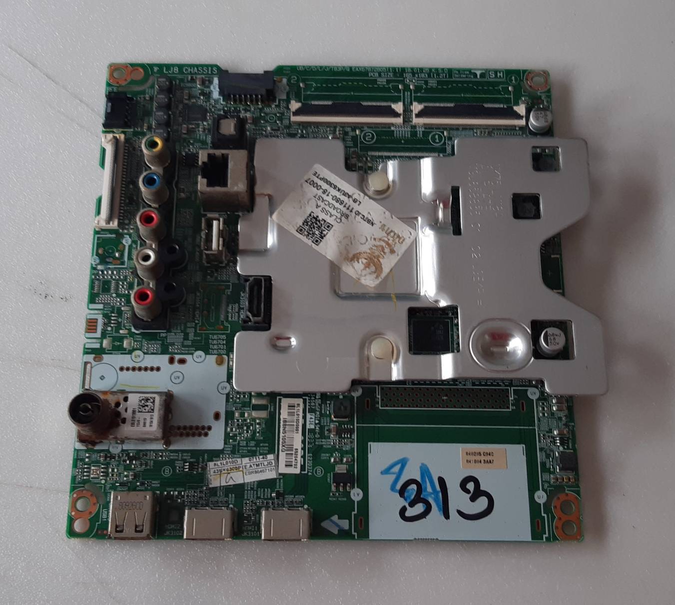 อันที่ 313 LG 43UK6300PTE ซีสเตร็ม EAX67872805 2แพร 68PIN ดีเทสแล้ว