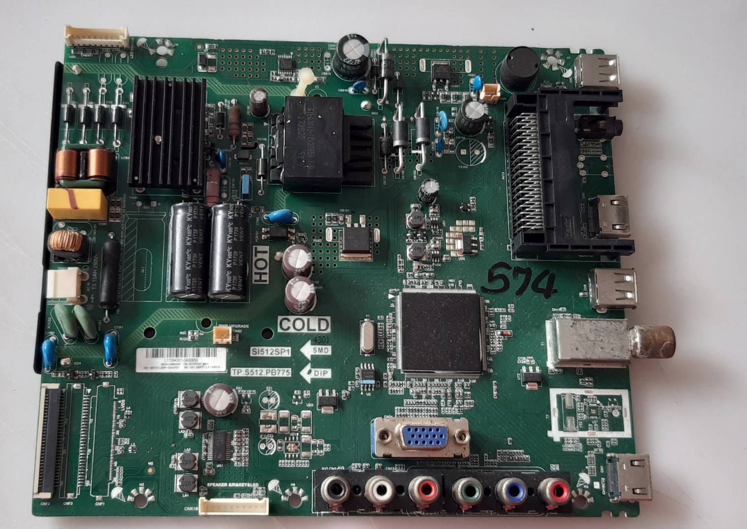 อันที่ 574 TCL 32D2920 ซีสเตร็ม TP.S512.PB775 ดีเทสแล้ว 30PIN
