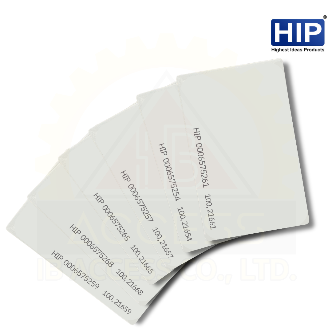 บัตรคีย์การ์ด Proximity Card แบบบาง 0.8 mm. ยี่ห้อ HIP (ไม่เรียงเลข) ไม่มีขั้นต่ำ