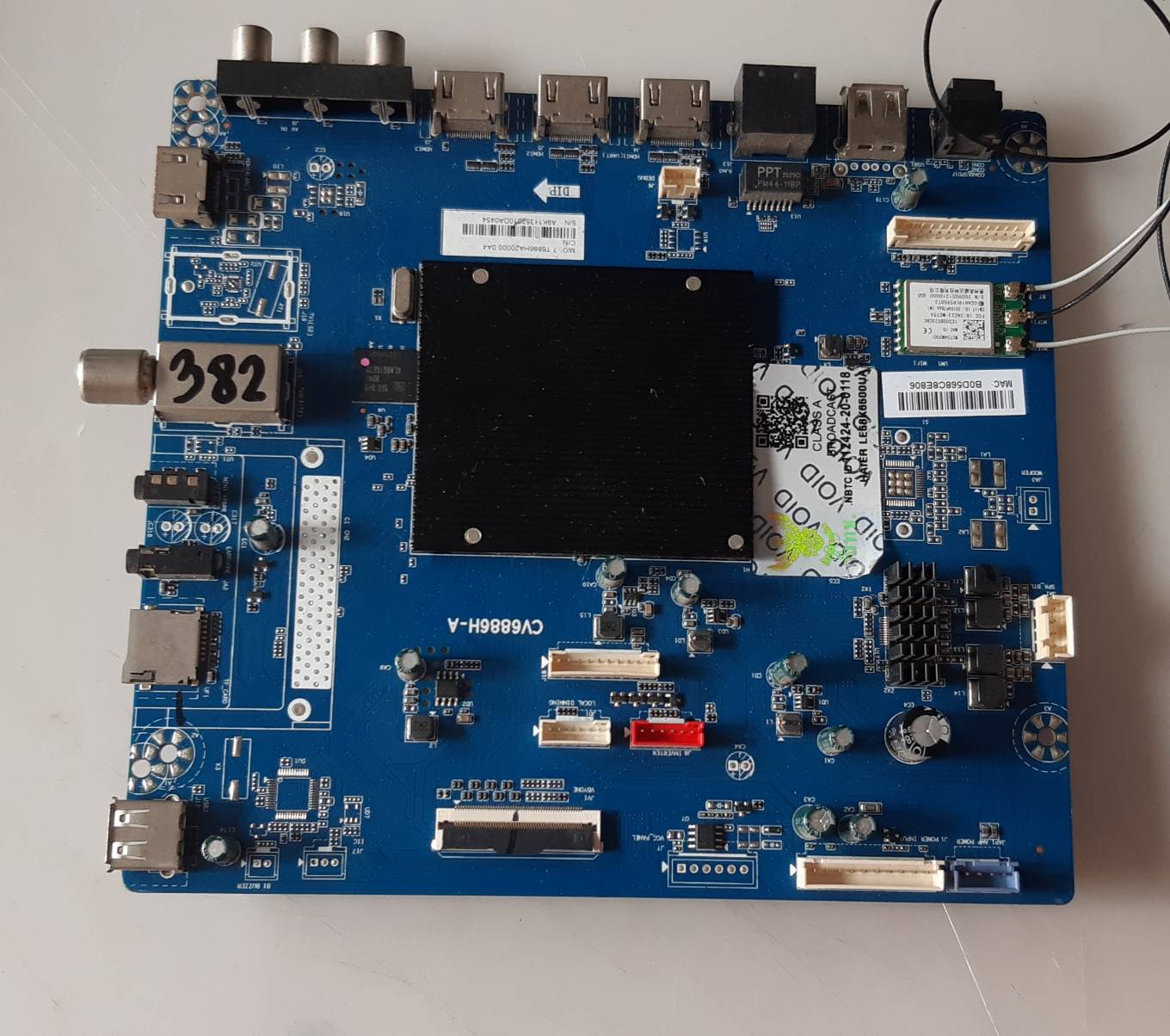 อันที่ 382 HAIER LE58K6500UA ซีสเตร็ม CV6886H-A B0D568D44A9B 7.T6886HA ดีเทสแล้ว