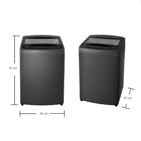 เครื่องซักผ้าฝาบน SMART INVERTER สีดำ LG 19 กก. รุ่น T2519VBTB (ชลบุรีส่งฟรี)