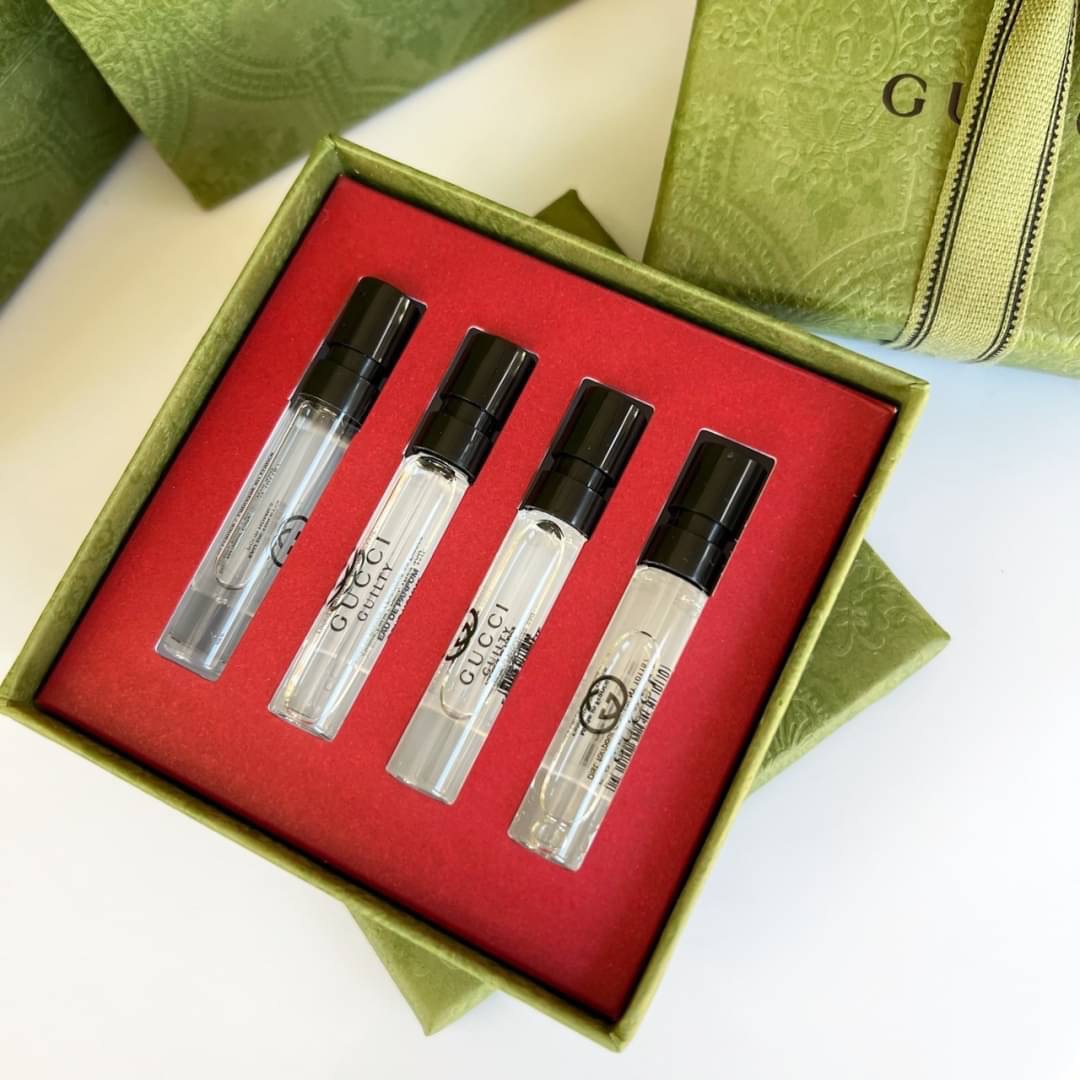 เซ็ตน้ำหอม Gucci Sample Vials For Men Set 4 Pcs. (หัวสเปรย์)