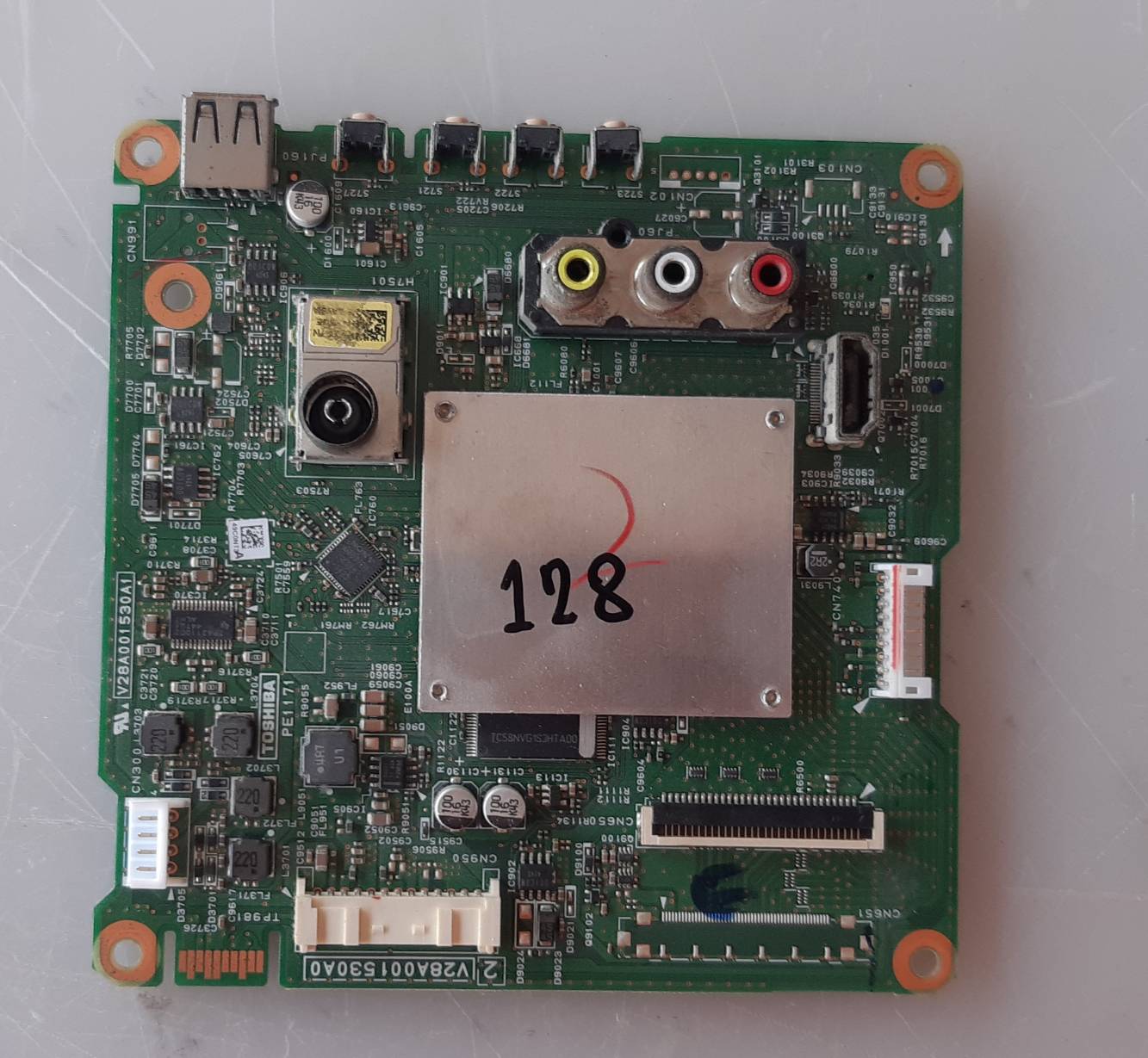 อันที่ 128 TOSHIBA 32L2450VT ซีสเตร็ม V28A001530A1 30PIN ดีเปิดติด จอL