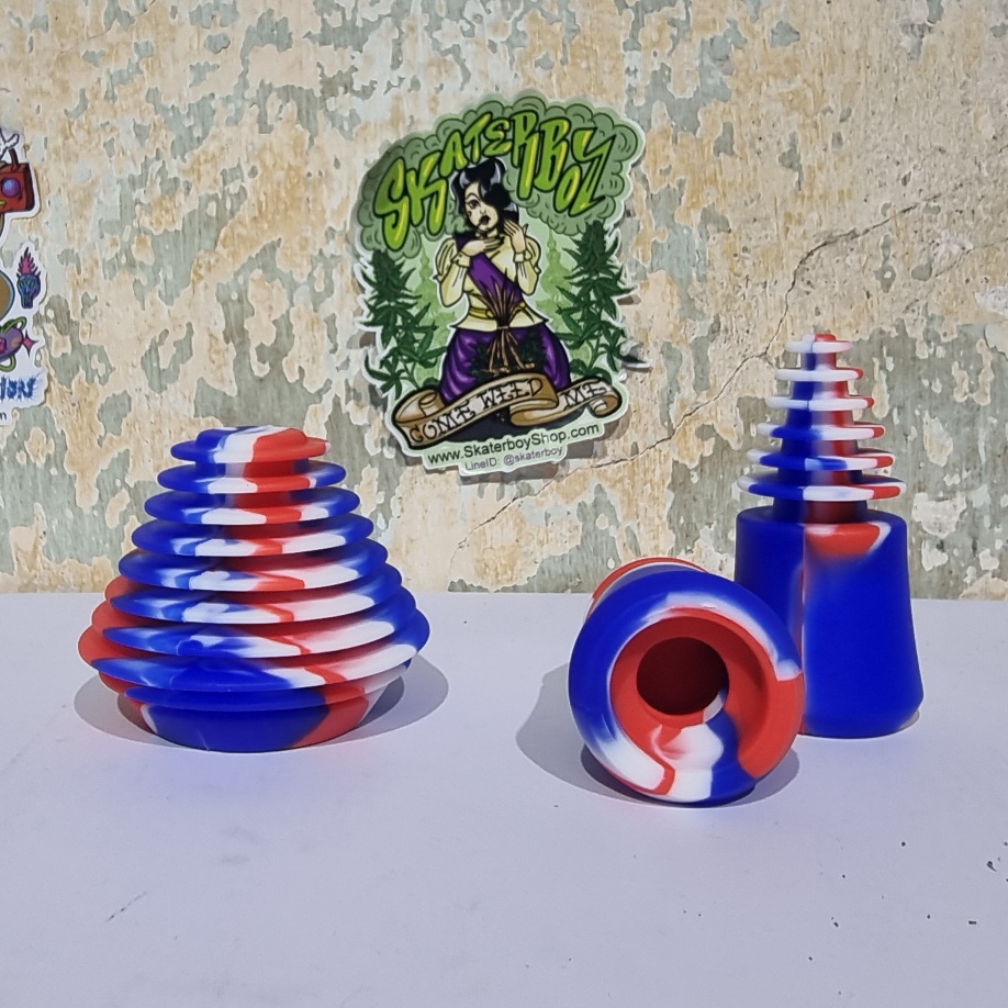 [1003] จุก Silicone set 3ชิ้น 2ขนาด 50/30mm ปิดขวดแก้ว หลอดแก้ว ทำความสะอาด กันน้ำหก