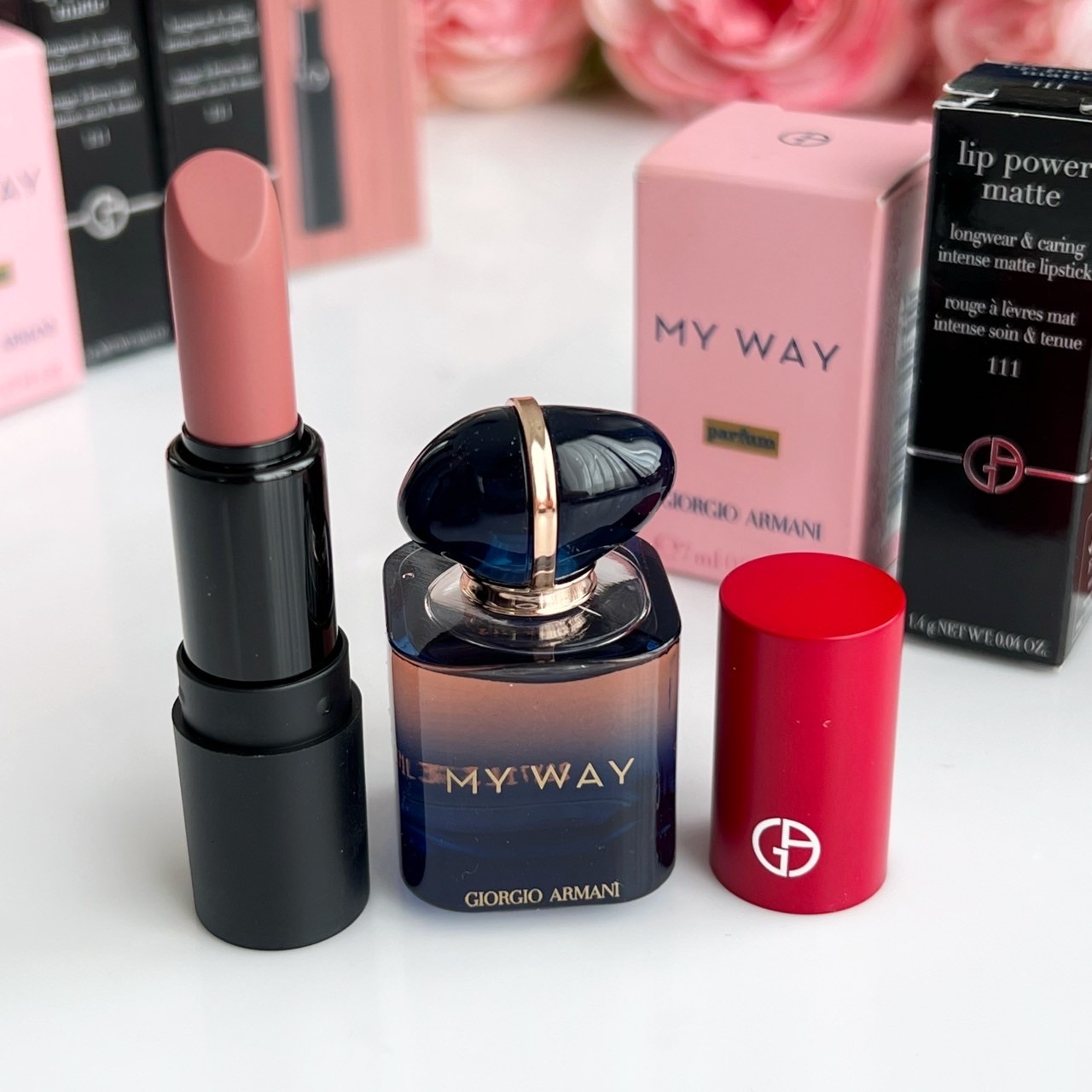 เซ็ทน้ำหอมจิ๋ว Giorgio Armani My Way Parfum & Lip Miniature Set
