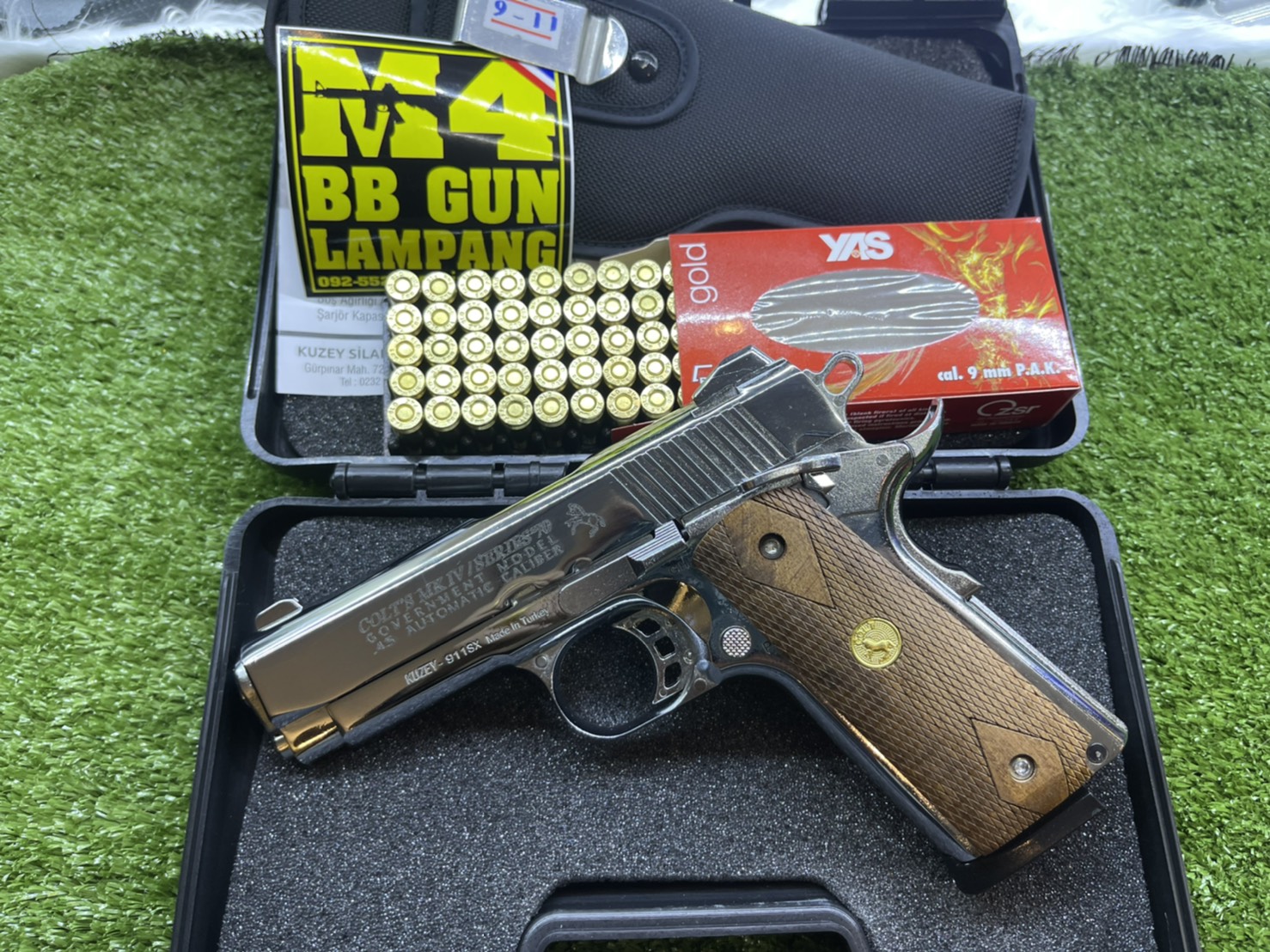 KUZEY M1911 ลาย Series 70 ลำกล้อง 4" เงินเงา