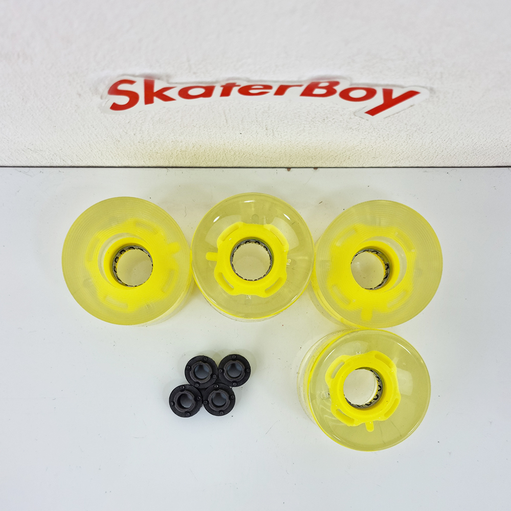 [0316] ล้อสเก็ตบอร์ด มีไฟ ขนาด 60x45mm 78A พร้อม magnetic spacer หลายสี longboard surf skateboard