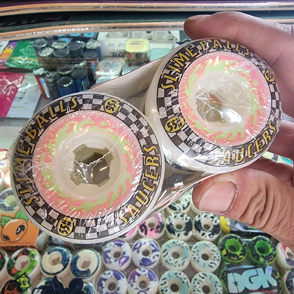 [0315] ล้อสเก็ตบอร์ด Slime Balls ขนาด 54-57mm แข็ง 95-99A แนว Street, Park, street surf