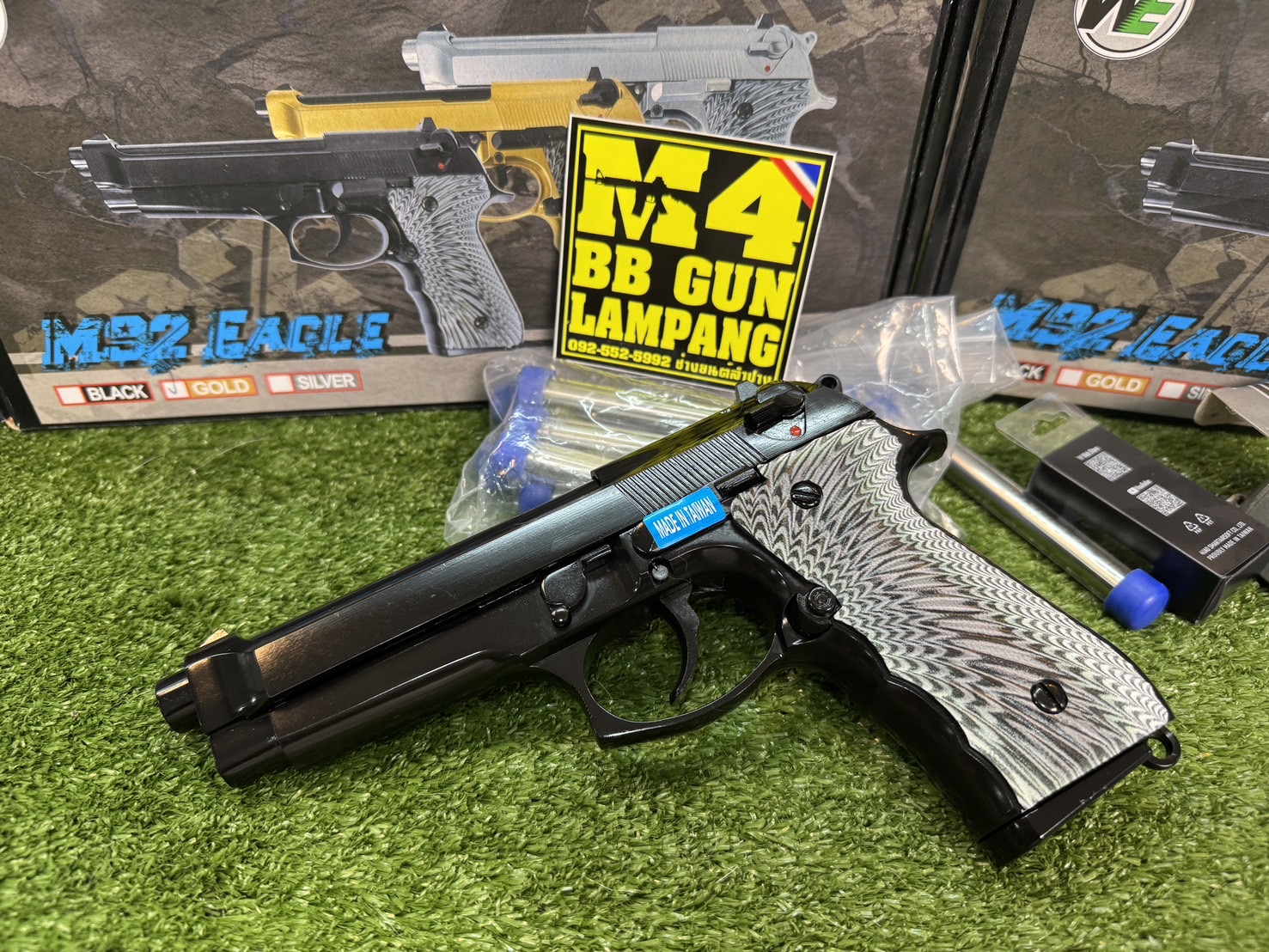 WE M92 EAGLE Full Auto GBB (Black)