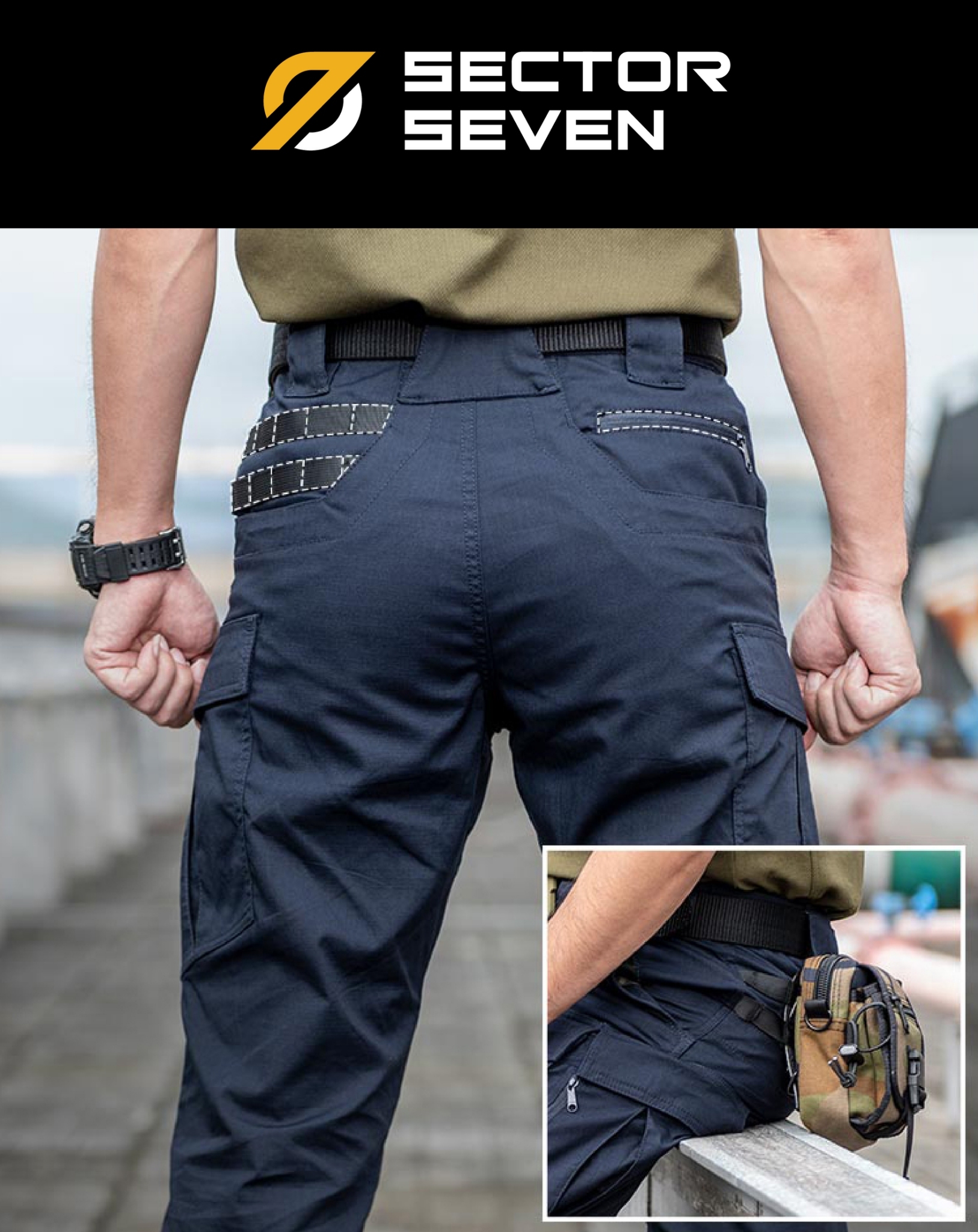 กางเกง SECTOR SEVEN IX12C ผ้าตาราง (K1030)