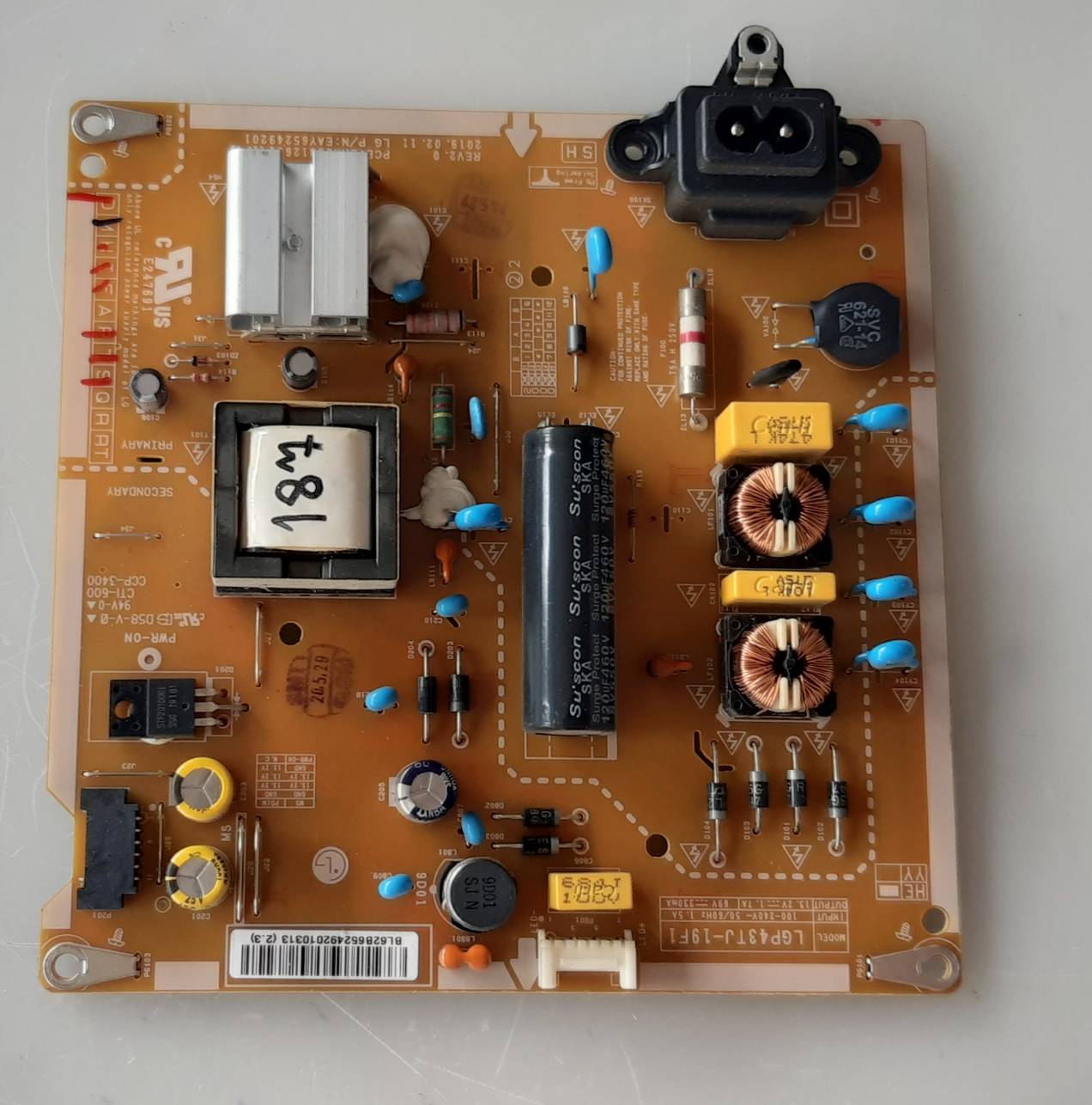 อันที่ 187 LG 43LM5500PTA ซัฟฟลาย EAX68312601 ดีเทสแล้ว