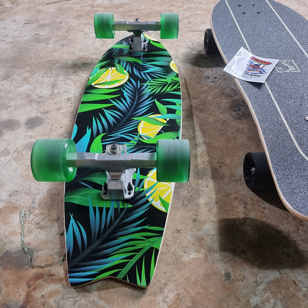 0201 Surf skate บอร์ด32นิ้ว แนะนำสูง160-170cm เลี้ยว40องศา พร้อมเล่น
