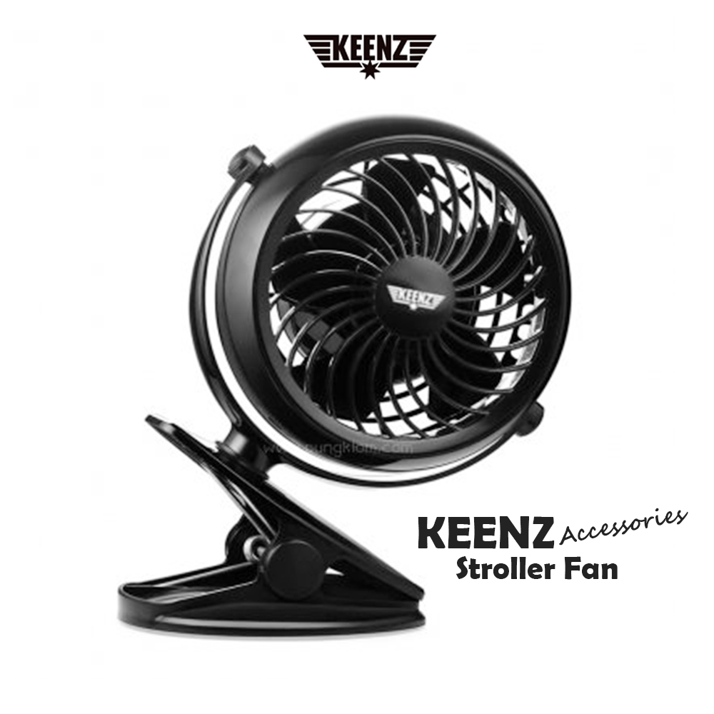 Keenz Premium stroller Fan พัดลมสำหรับพกพา ปรับได้ 3 ระดับ