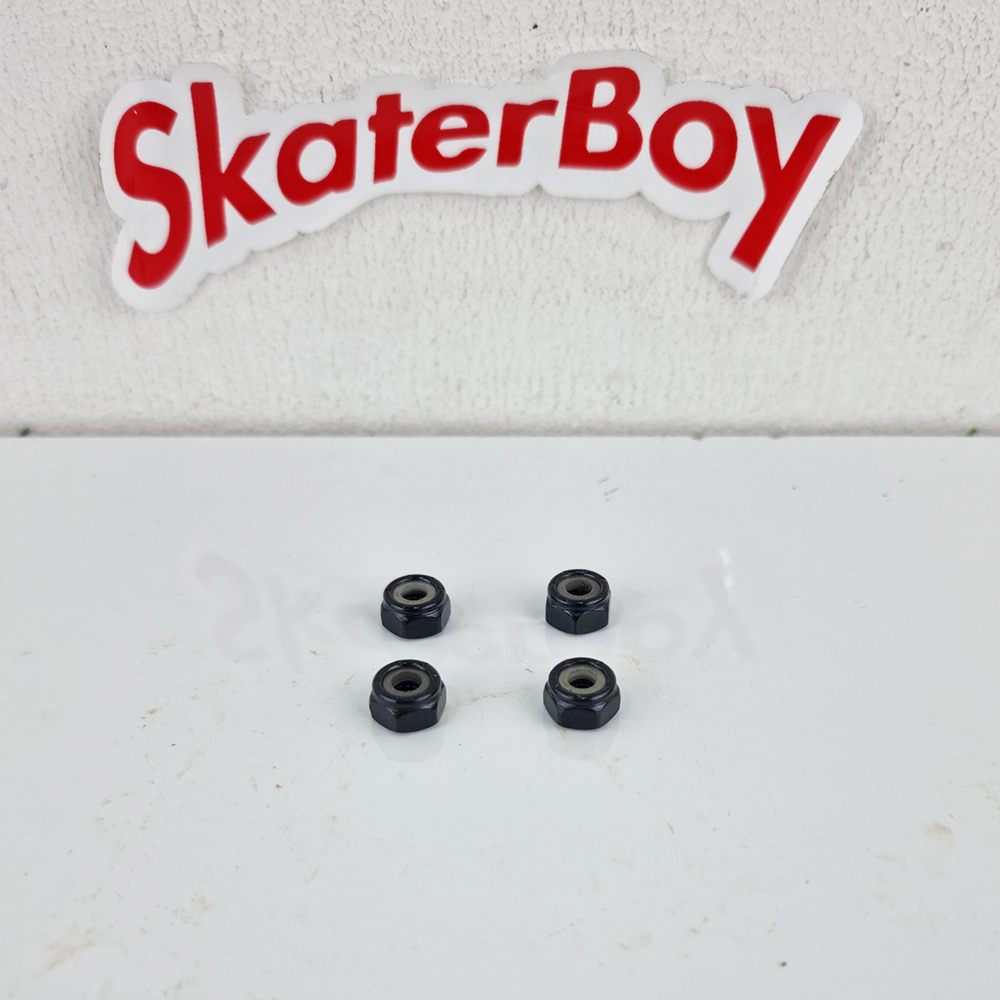 [0309] น็อตตัวเมีย ยึดทรัคสเก็ตบอร์ด สีดำ สีเงิน ใช้กับ skatetool ได้