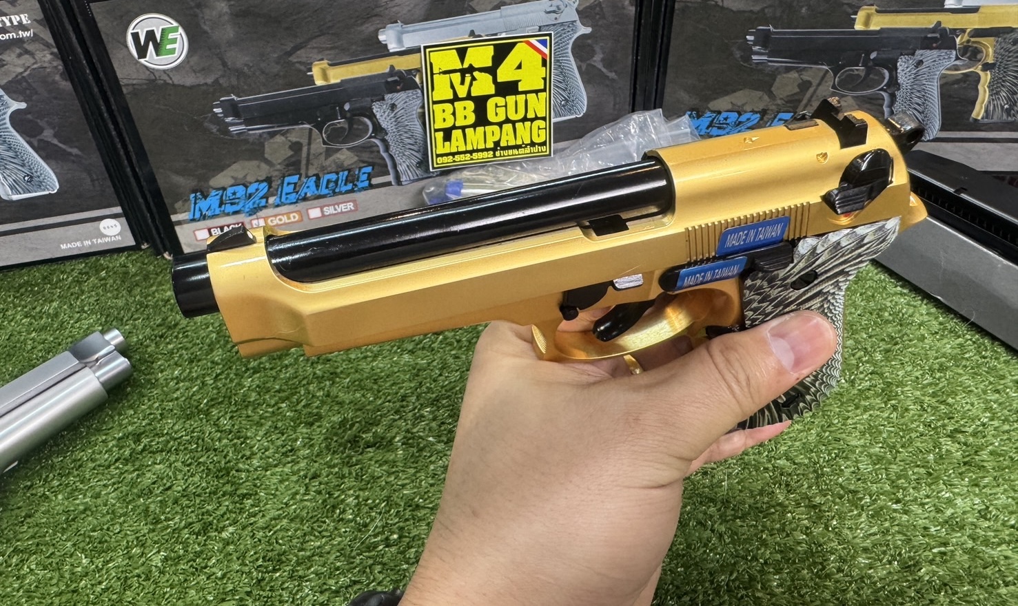 WE M92 EAGLE Full Auto GBB (Gold)