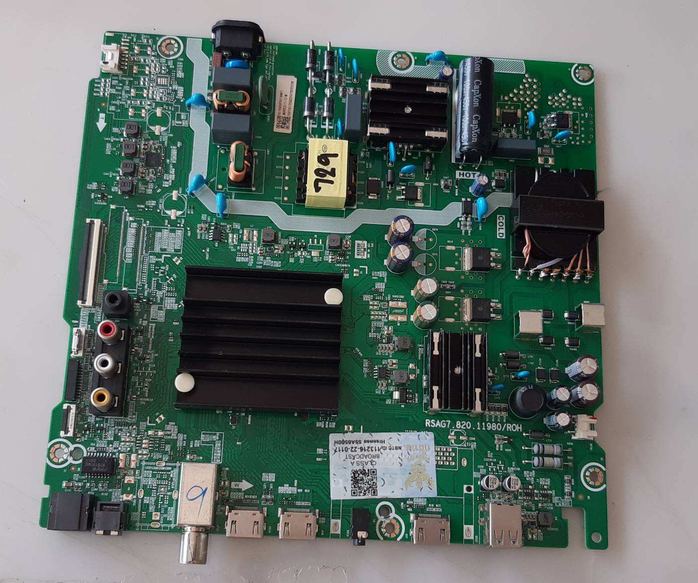 อันที่ 729 Hisense 55A6500H ซีสเตร็ม RSAG7.820.11980 ดีเทสแล้ว