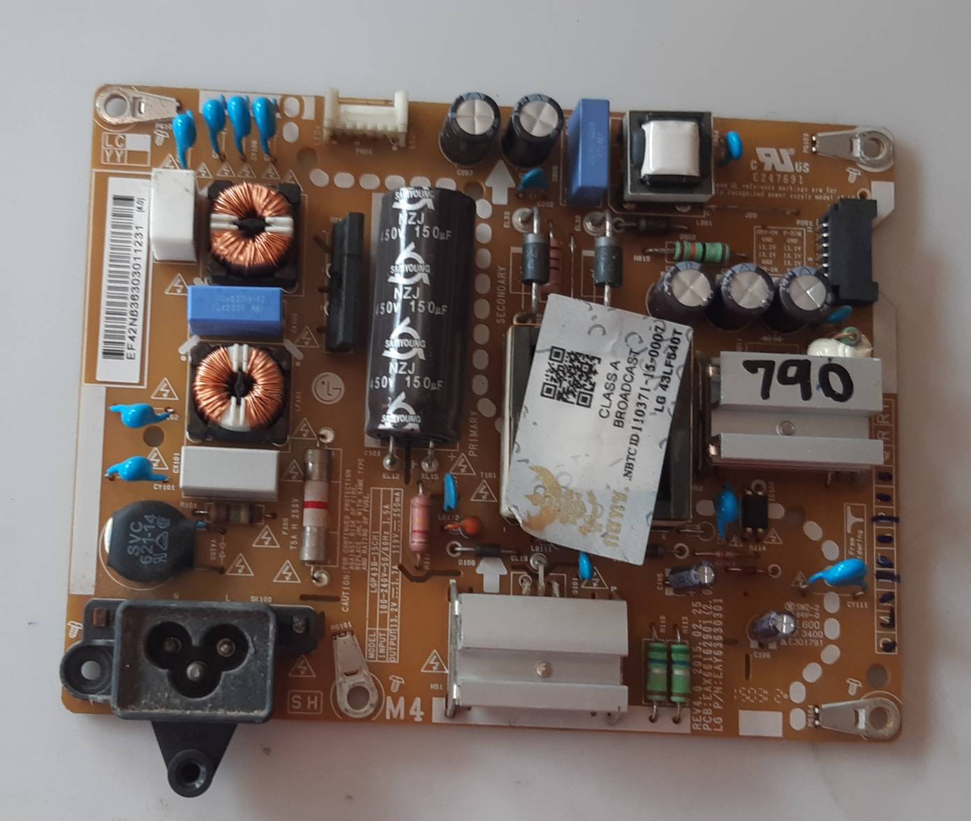 อันที่ 790 LG 43LF540T ซัฟฟลาย EAX66162901 EAY63630301 ดีเทสแล้ว