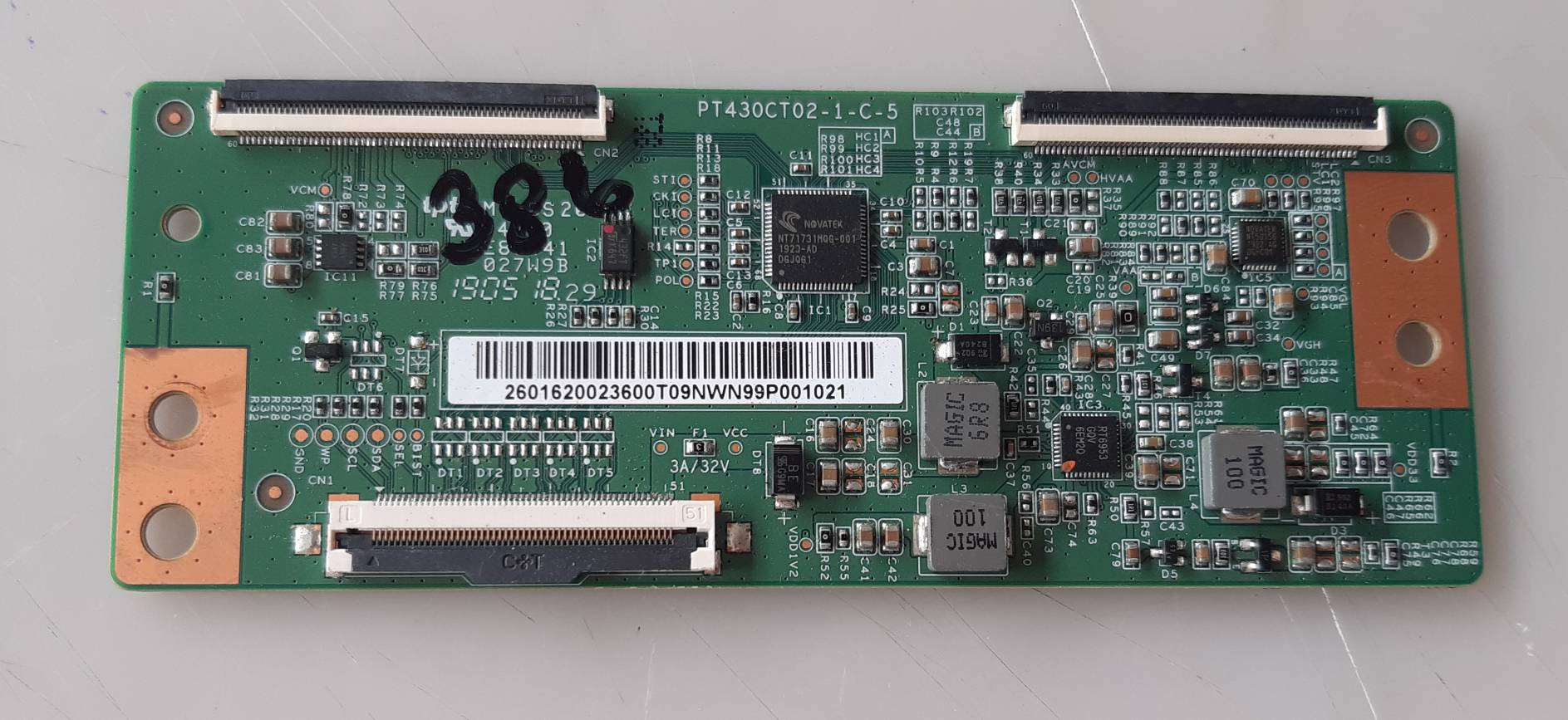 อันที่ 386 JVC LT-43H300 ทีคอน PT430CT02-1-C-5 ดีเทสแล้ว