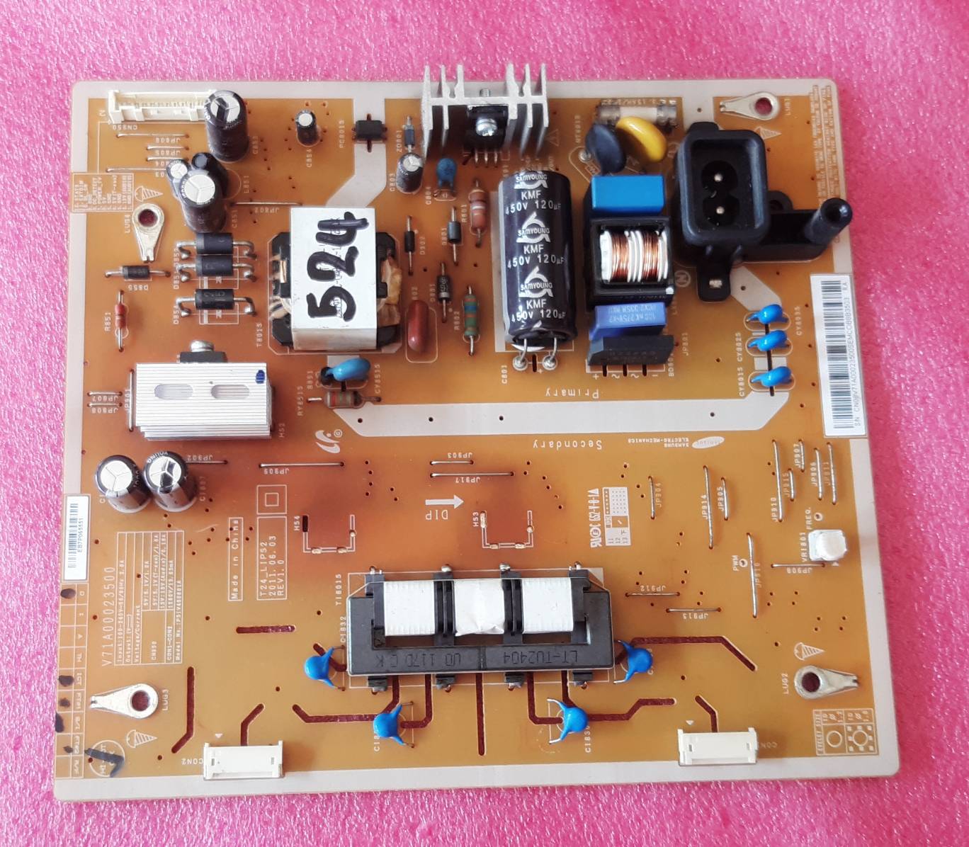 อันที่ 524 TOSHIBA 24HV10T ซัฟฟลาย V71A00023500 ดีเทสแล้ว