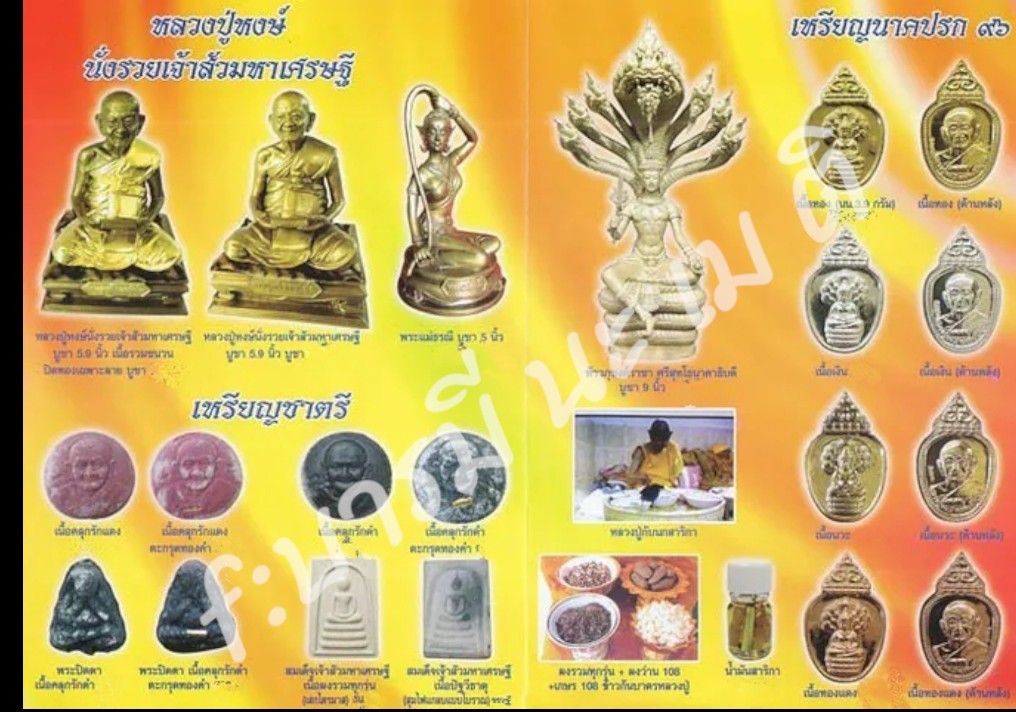 เหรียญนาคปรก๙๖ หลังหลวงปู่หงษ์