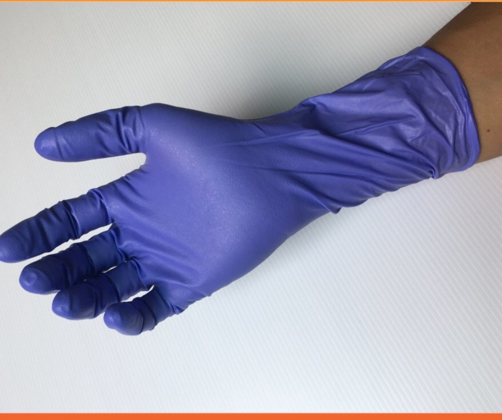 [ยกลัง 10 กล่อง] ถุงมือไนไตรข้อยาว ไม่มีแป้ง 12 นิ้ว หนา 5 มิล หนัก 7.5 กรัม (100ชิ้น/กล่อง) แบรนด์ ดูราเซฟ แอดวานซ์