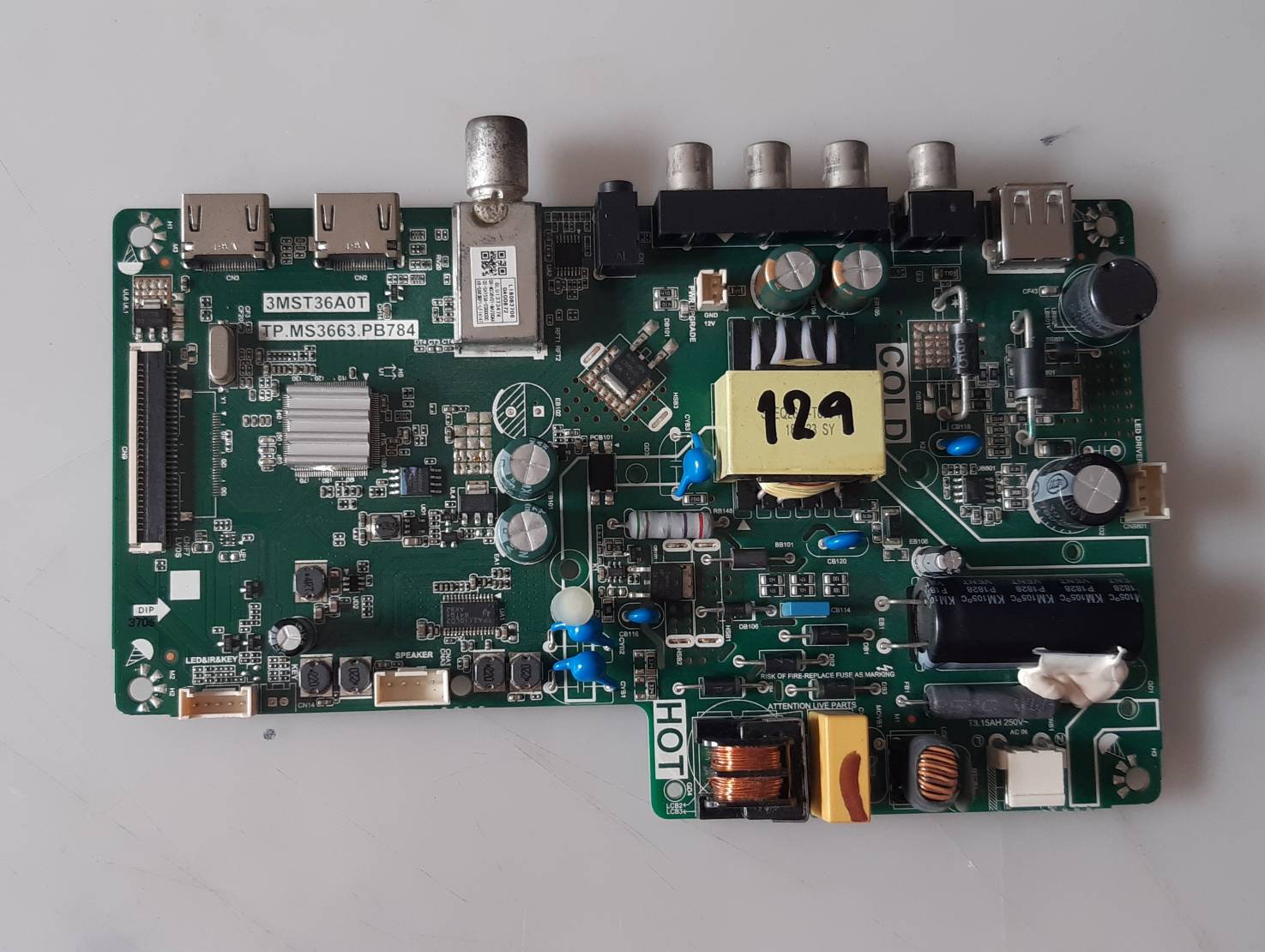 อันที่ 129 TCL 32D2940 ซีสเตร็ม 3MST36A0T TP.MS3663.PB784 ดีเทสแล้ว