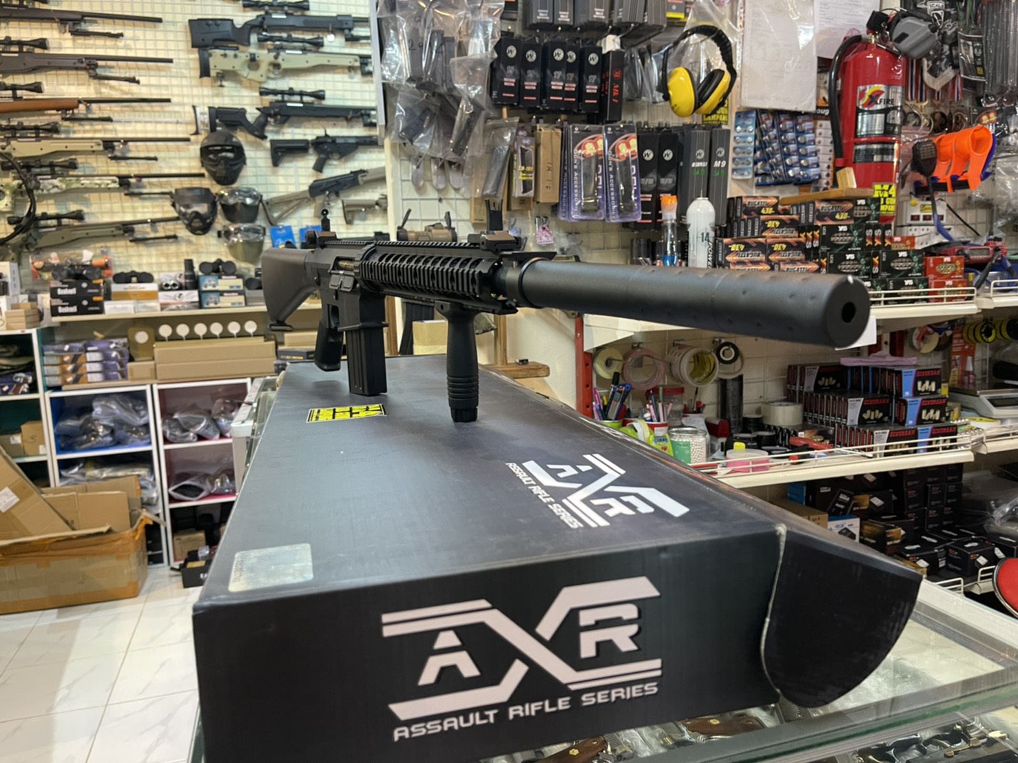 A&K SR25 ASSAULT RIFLE SERIES SR25 สีดำ