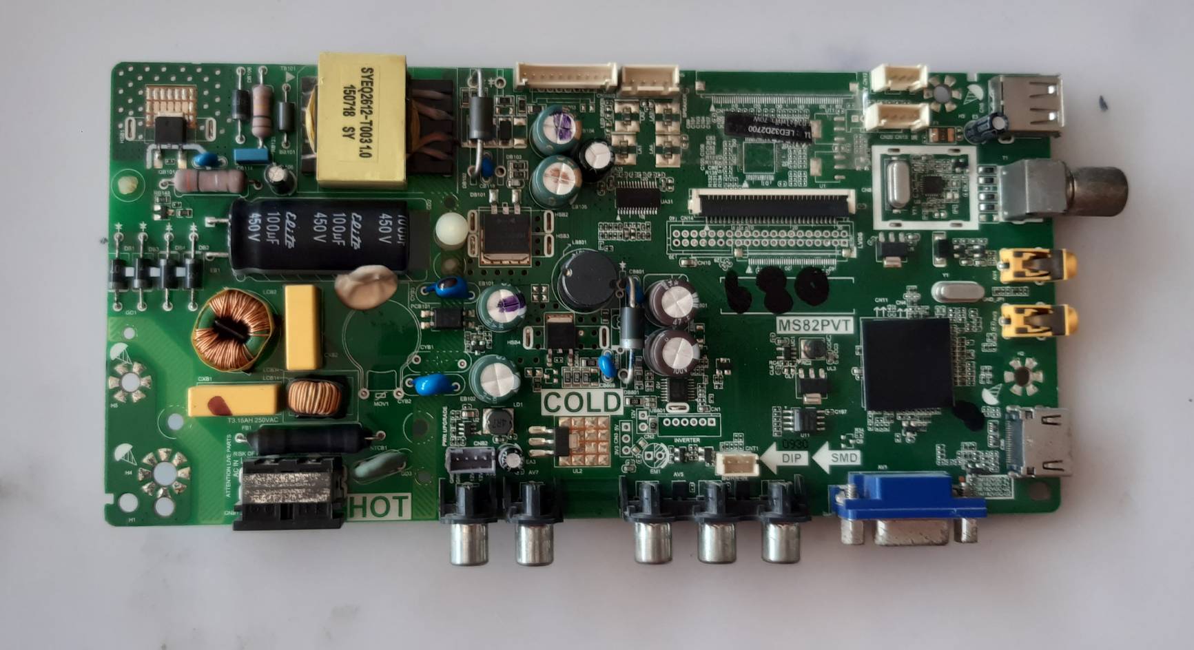 อันที่ 680 TCL 32D2700 ซีสเตร็ม MS82PVT TP.MS518VG.PB77 30PIN ดีจอแตก