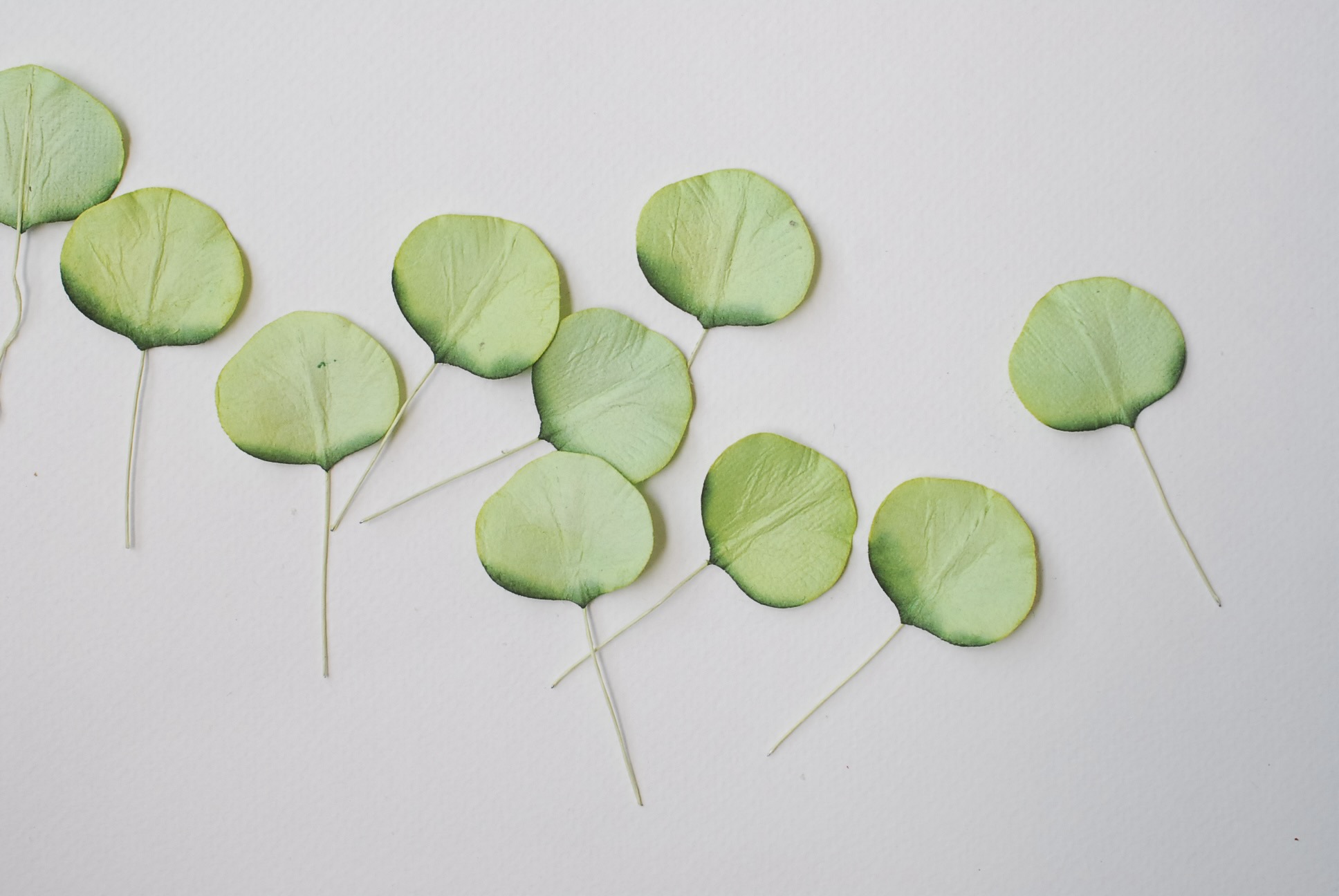 ใบไม้กระดาษ orbicular leaves ใบไม้กระดาษสา ราคาส่ง,ใบไม่้กลม กระดาษ สำหรับงานประดิษฐ์ ใบไม้ประดิษฐ์ สำหรับตกแต่ง หรืองานแต่งงาน สีเขียวสดปัดสีเข้ม ขนาด 3x3 cm. จำนวน 50 ใบ