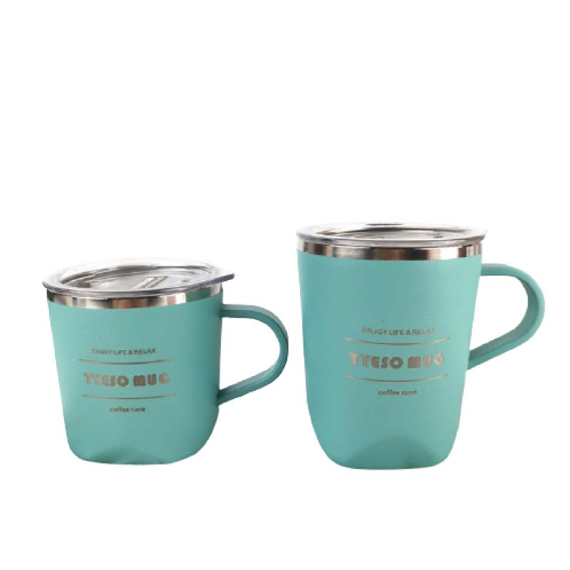 แก้วมัคมีหูจับ พร้อมฝาปิดเลื่อนปิดได้ 300 ml.