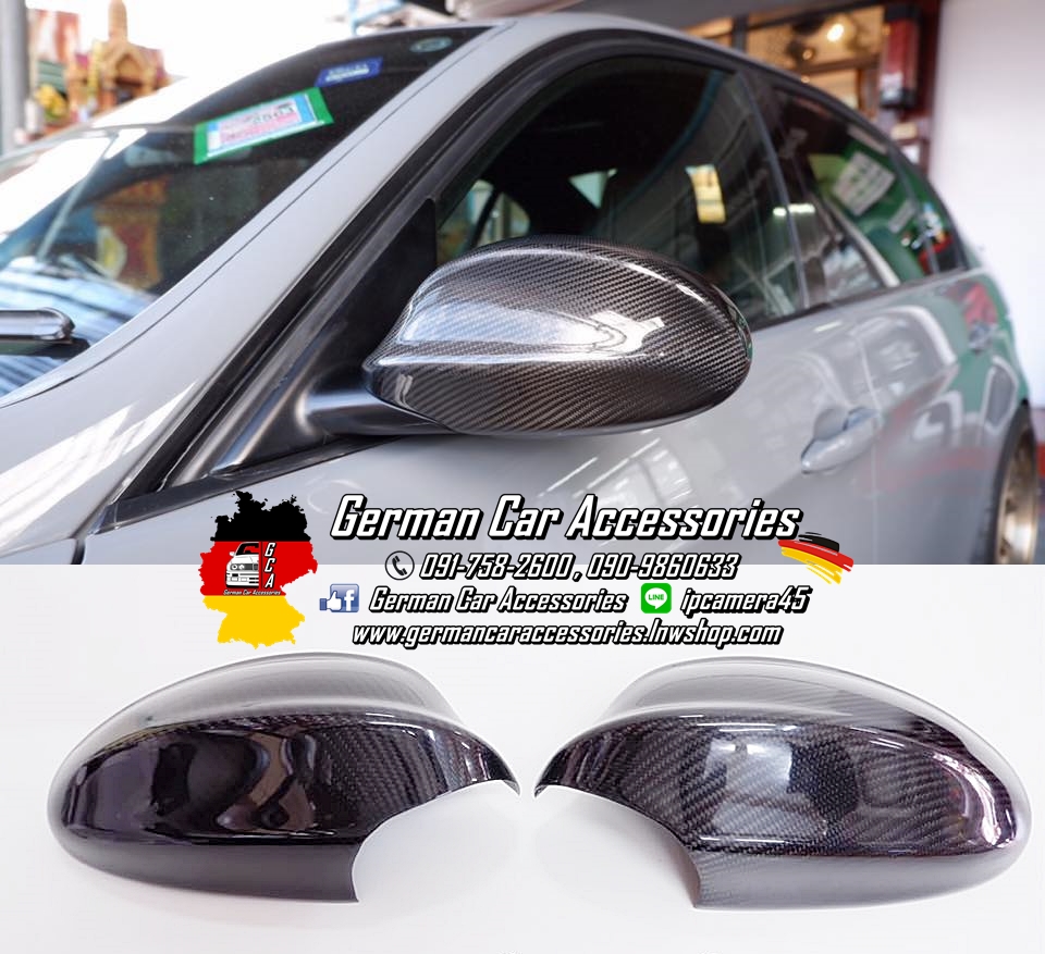 ครอบกระจกCarbon BMW E90 Pre LCI (แบบสวมทับ)