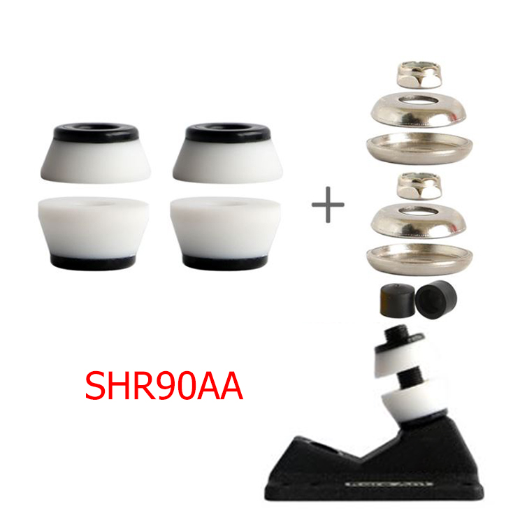 [0312] ลูกยางบูชชิ่ง S5 SM S7 สำหรับทรัค street skate คุณภาพดีจาก RareAnt ทรงกรวย4ชิ้น(pivot16mm)