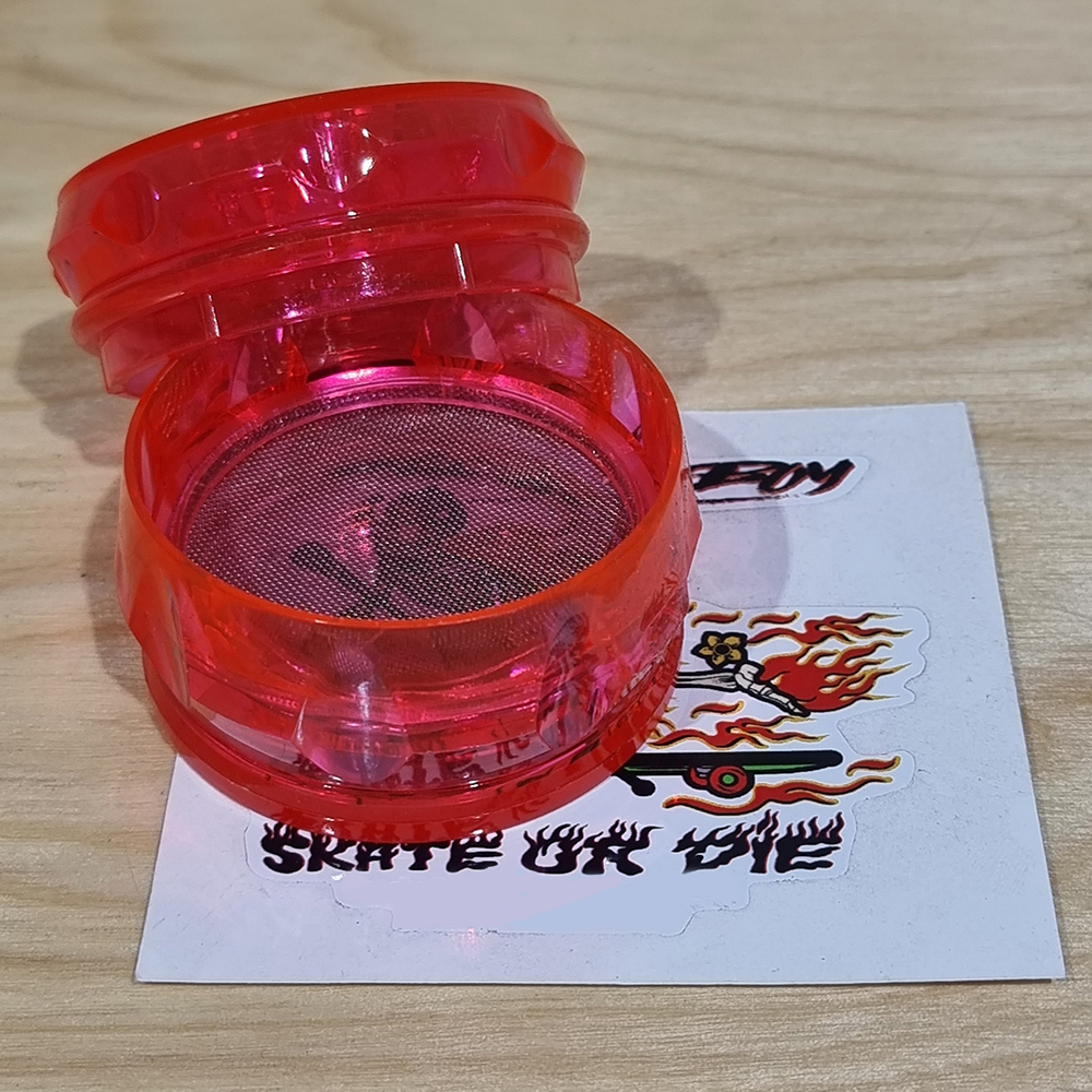 [1002] Plastic Grinder ขนาด 63mm 2 3ชั้น บดเก็บ ที่บดสมุนไพร เครื่องบดสมุนไพร บดกาแฟ ไกเดอร์บด