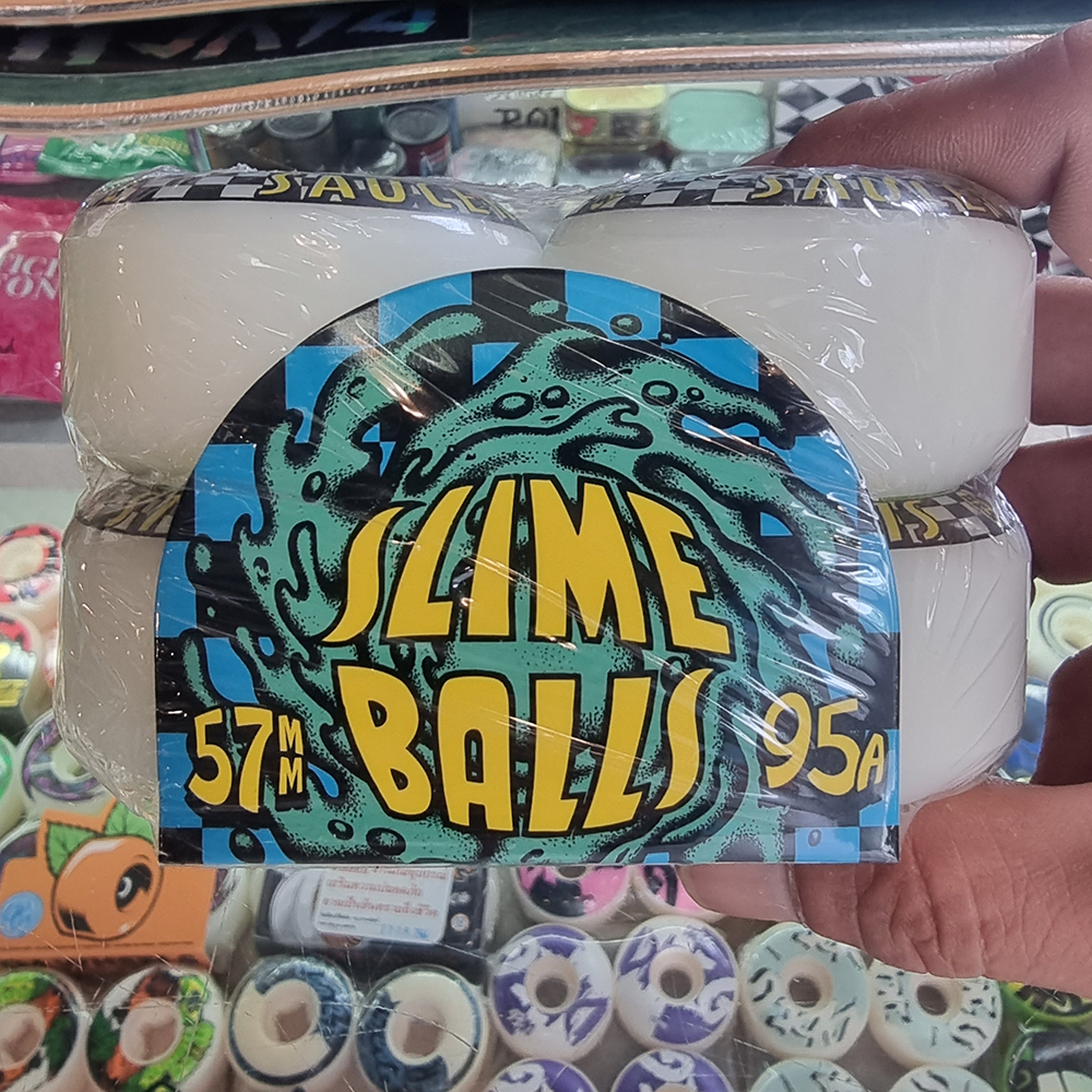 [0315] ล้อสเก็ตบอร์ด Slime Balls ขนาด 54-57mm แข็ง 95-99A แนว Street, Park, street surf