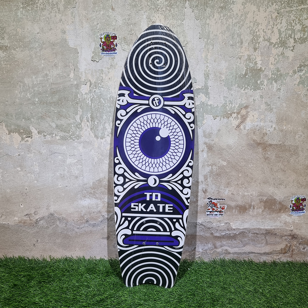 [0301][พร้อมส่ง]บอร์ดไม้สเก็ตบอร์ด Surf skate deck ขนาด 32"x10" ลายสวยงาม พร้อมติดกระดาษทรายแล้ว