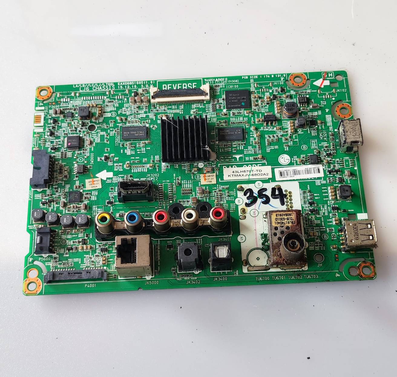 อันที่ 354 LG 43LH570T-TD ซีสเตร็ม EAX66851605(1.0) ดีเทสแล้ว
