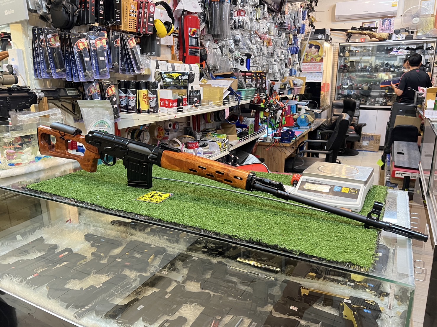 A&K รุ่น (SVD-MW-E)ระบบไฟฟ้า บอดี้โลหะ ไม้แท้ SVD Dragunova