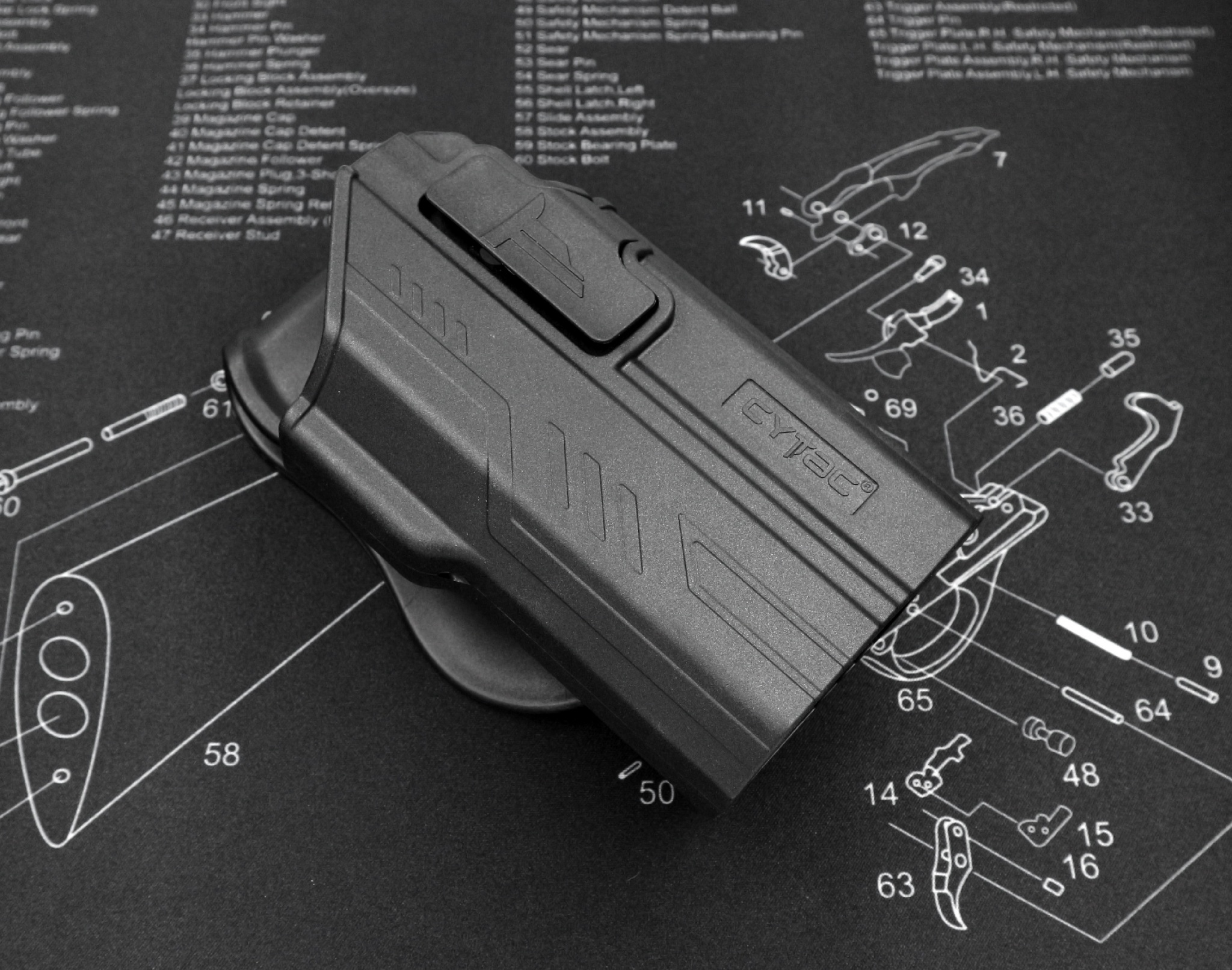 CYTAC ซองปืน G17 ติดไฟฉาย (K0580)