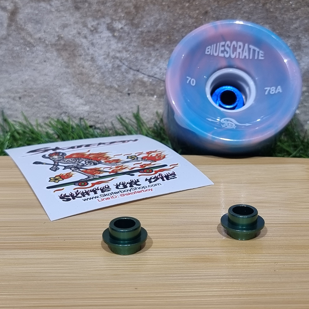 [0318] UFO Spacer ลดช่องว่าระหว่างลูกปืนภายในล้อสเก็ตบอร์ด สูง17mm ช้วยถนอมแกนล้อ