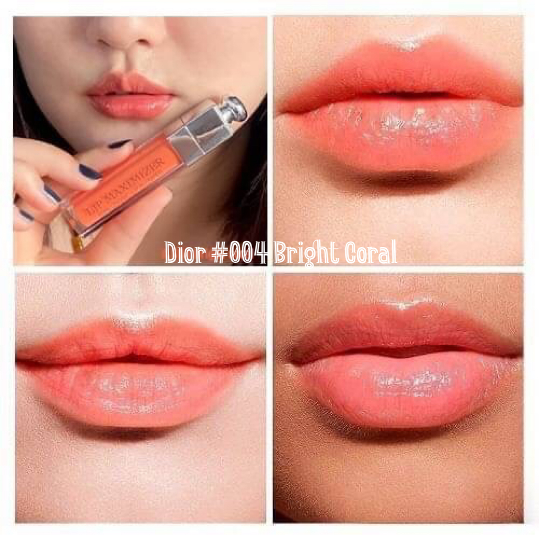 ลิปสติก Dior Lip Maximizer High Volume Lip Plumper 2 ml สี #004 Bright Coral