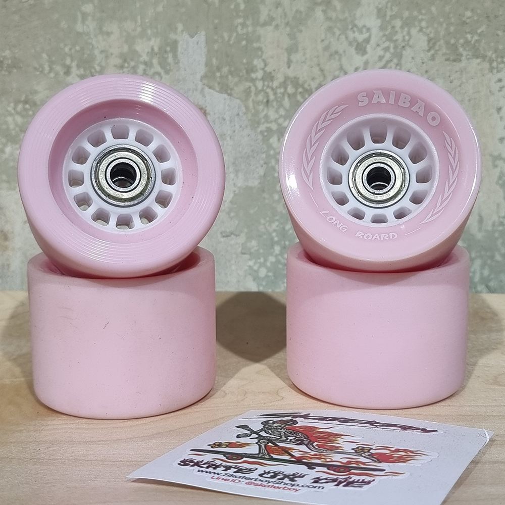 [0317][ลด50%] ล้อสเก็ตบอร์ด 70x50mm 80A ล้อใสมีไฟ RGB ล้อเปิดหน้า แกนพลาสติกน้ำหนักเบา พร้อมแบริ่ง