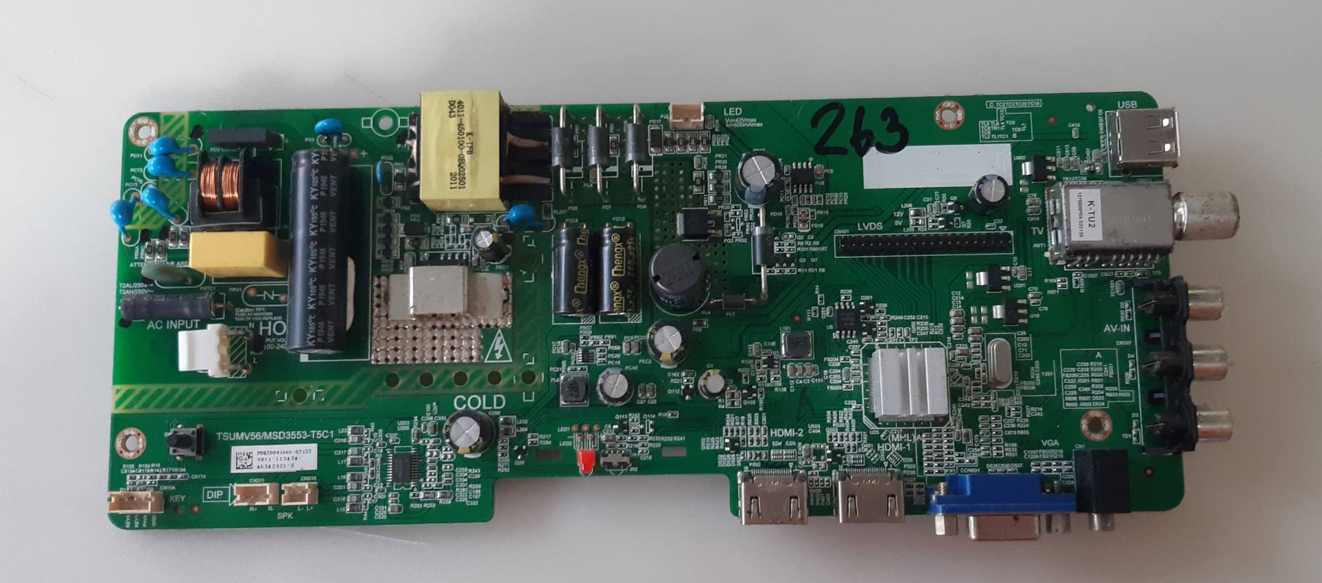 อันที่ 263 PHILIPS 32PHA3002 ซีสเตร็ม TSUMV56-MSD3553-T5C1 ดีเทสแล้ว
